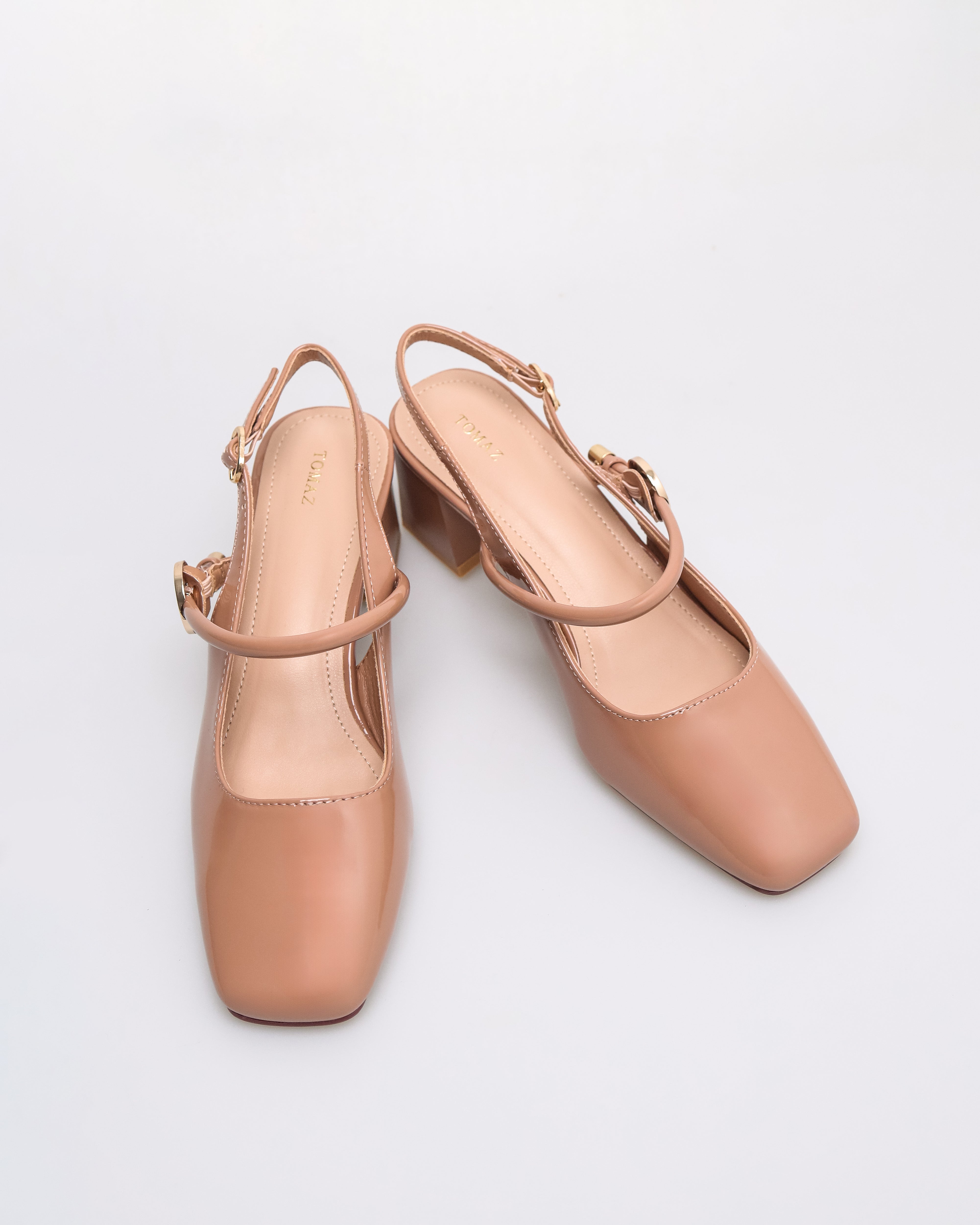 Tomaz NN476 Ladies Slingback Heels (Nude)