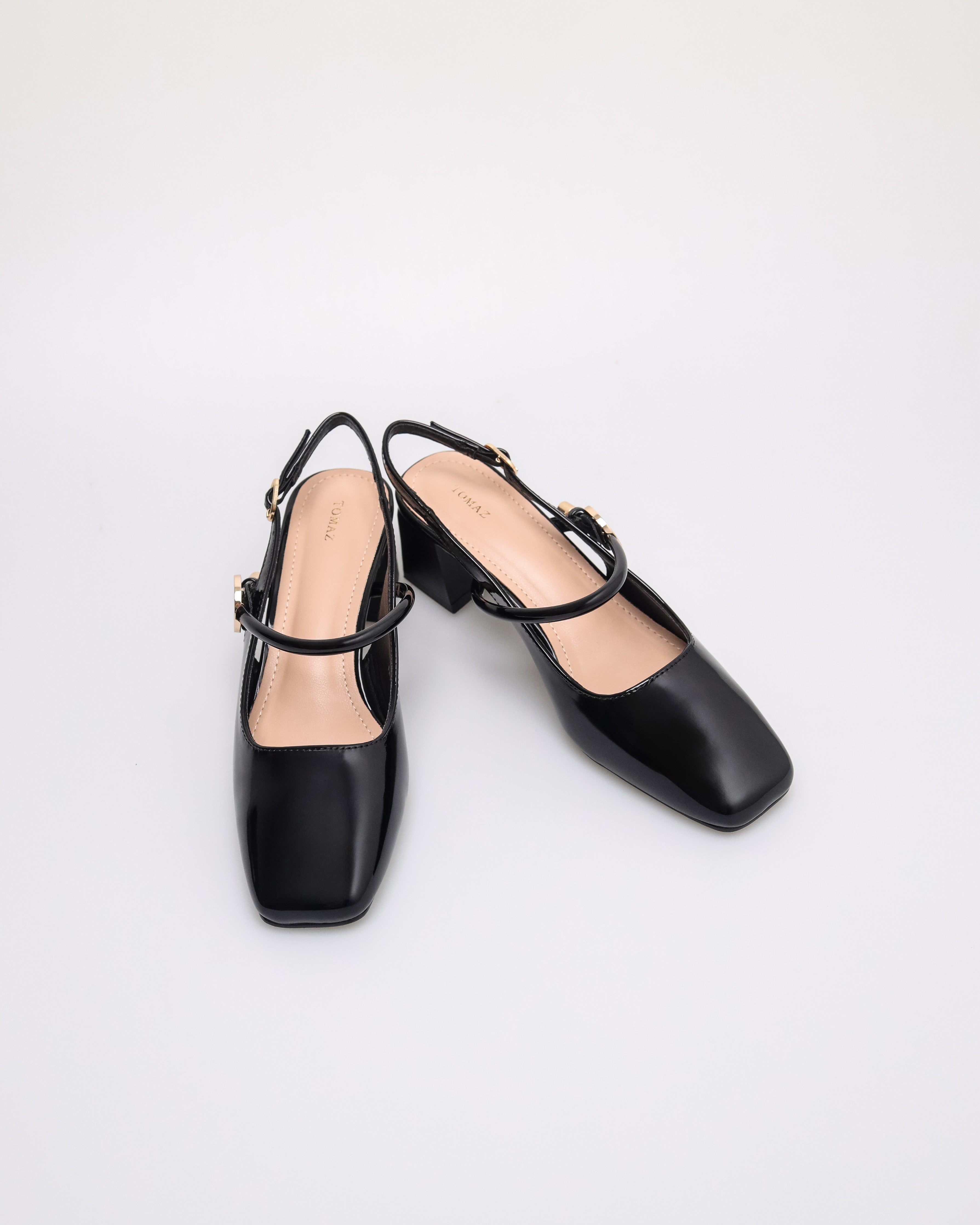 Tomaz NN476 Ladies Slingback Heels (Black)