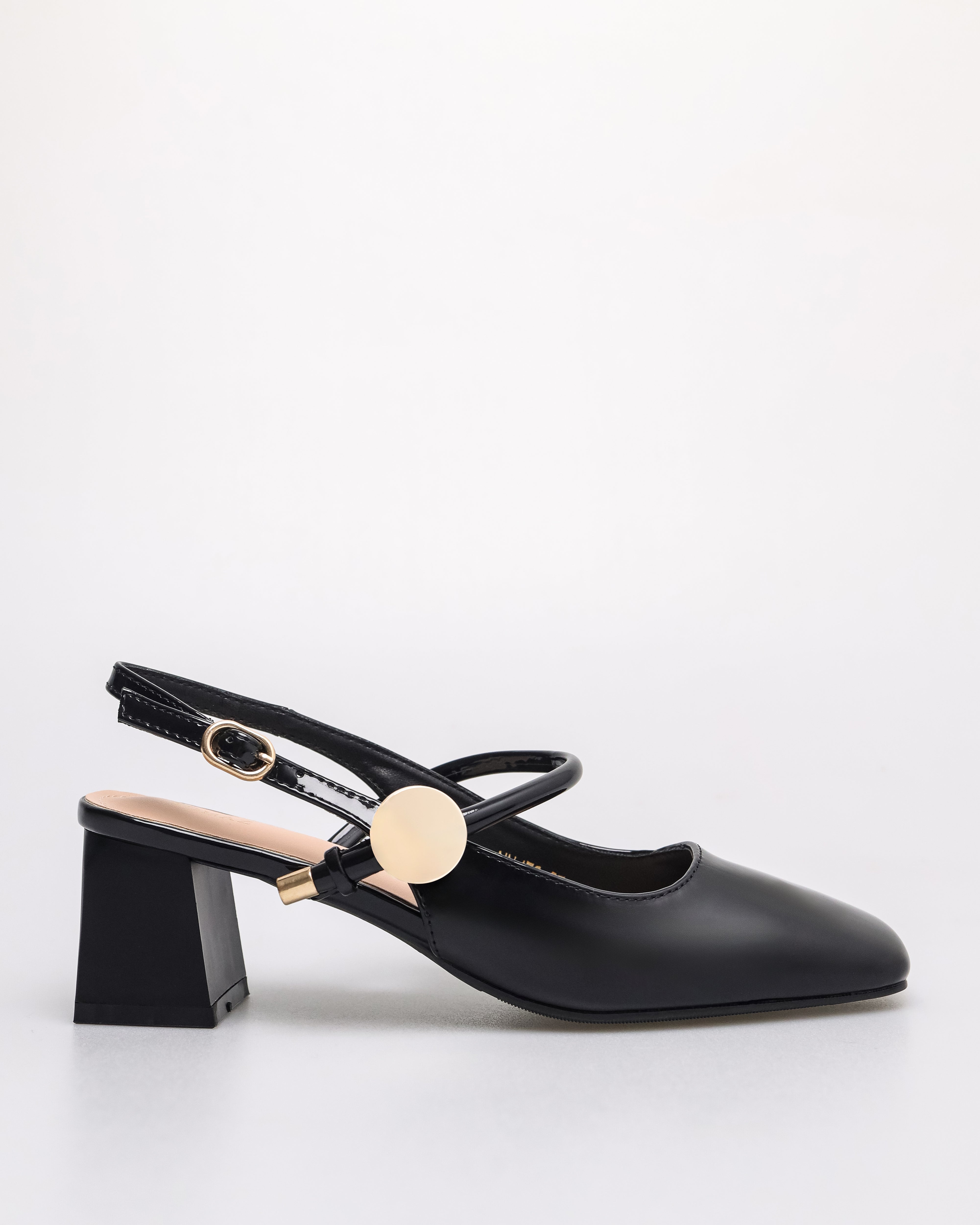 Tomaz NN476 Ladies Slingback Heels (Black)