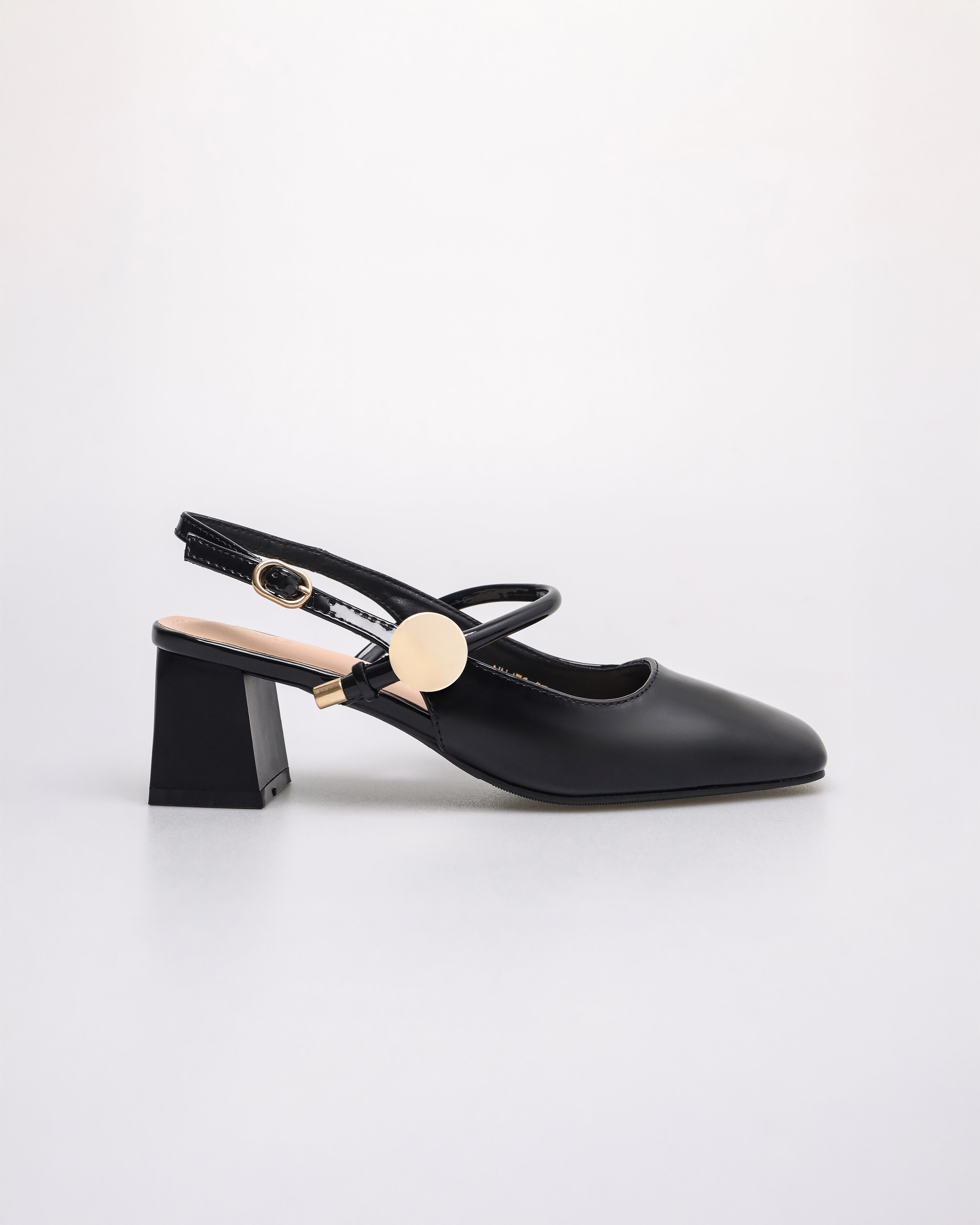 Tomaz NN476 Ladies Slingback Heels (Black)