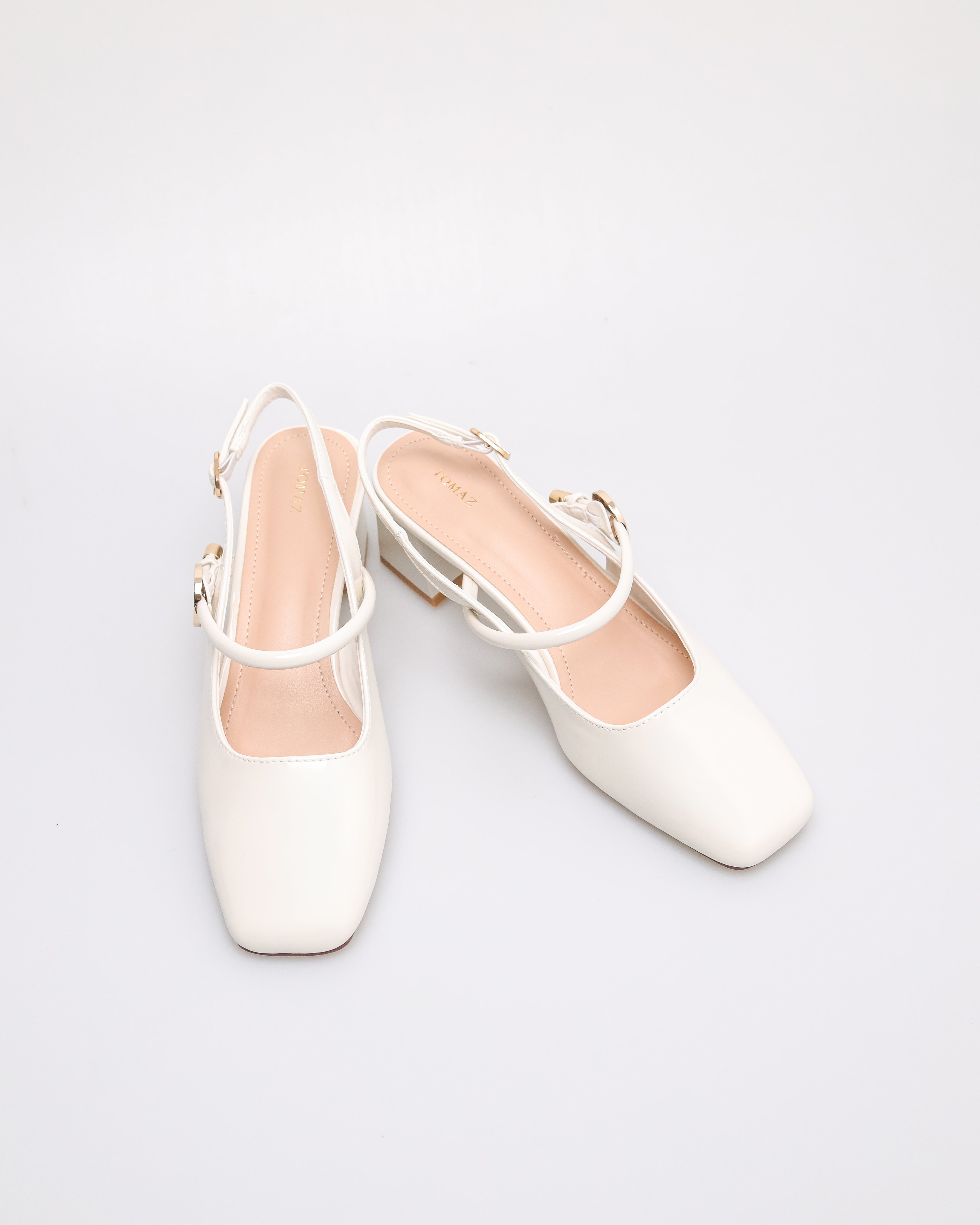 Tomaz NN476 Ladies Slingback Heels (Cream)