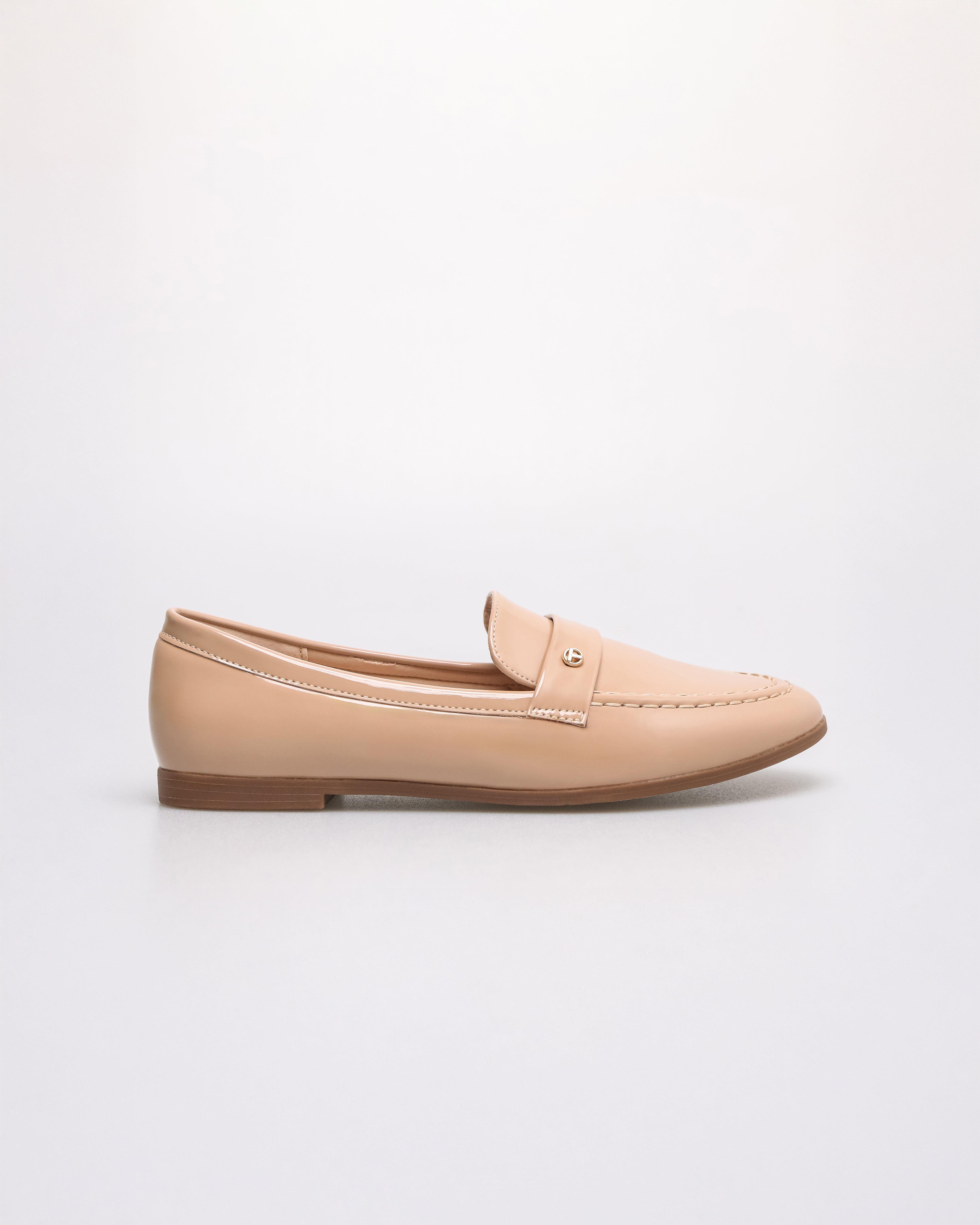 Tomaz NN492 Ladies T-Button Flats (Beige)