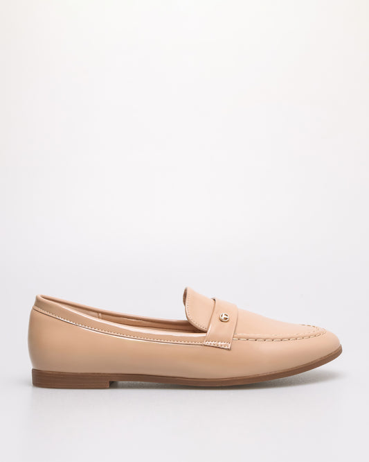 Tomaz NN492 Ladies T-Button Flats (Beige)