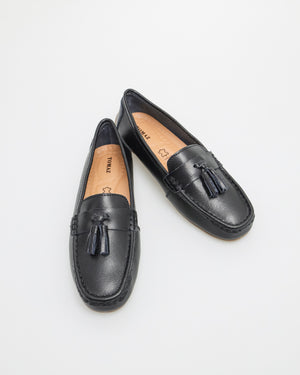 
                  
                    Load image into Gallery viewer, Tomaz YX142 Ladies Tassel Loafers (Black)
                  
                