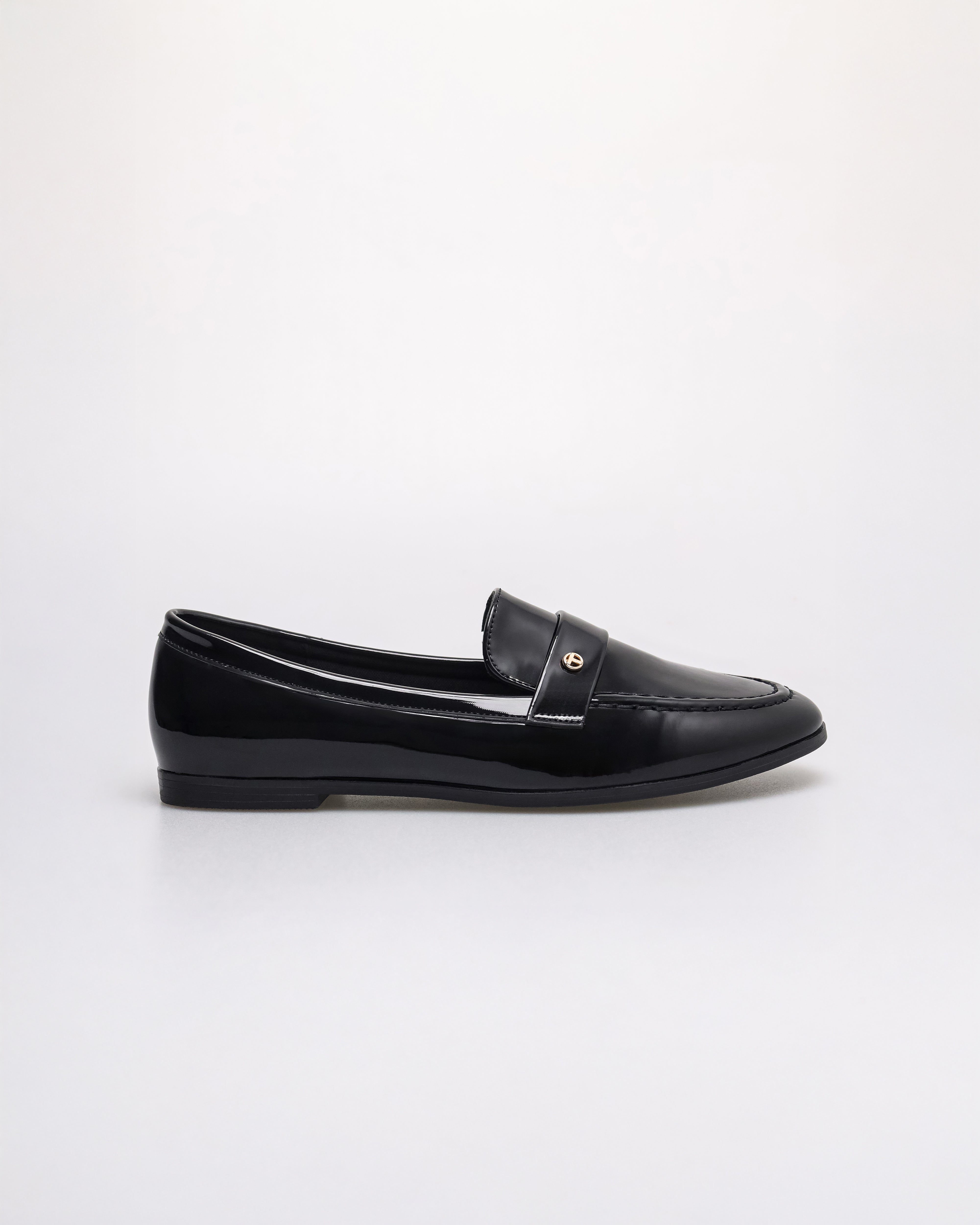 Tomaz NN492 Ladies T-Button Flats (Black)