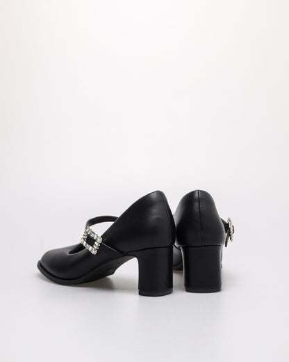 Tomaz NN402 Ladies Ballerina Crystal Heels (Black)