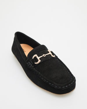 
                  
                    Load image into Gallery viewer, Tomaz YX143 Ladies Buckle Loafers (Black)
                  
                