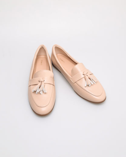 Tomaz NN489 Ladies Tassel Flats (Beige)