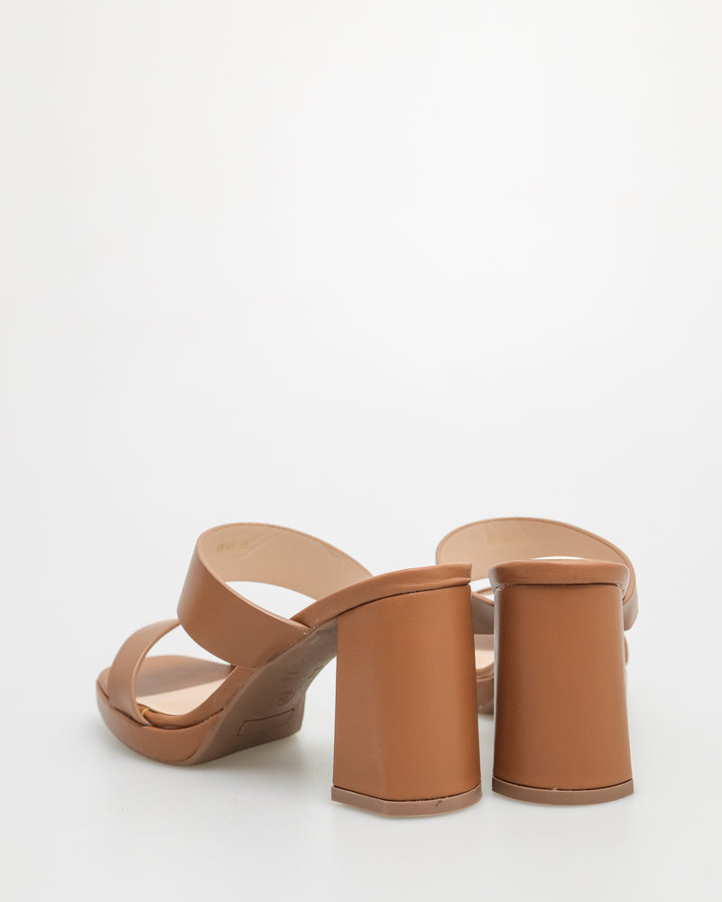 
                  
                    Load image into Gallery viewer, Tomaz NN148 Ladies Double Strap Heels (Brown)
                  
                