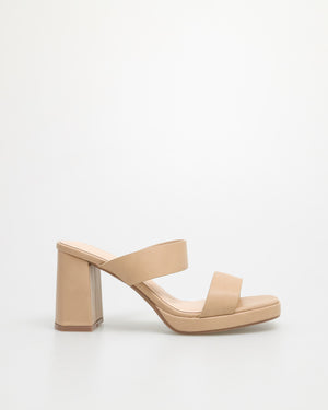 
                  
                    Load image into Gallery viewer, Tomaz NN148 Ladies Double Strap Heels (Beige)
                  
                
