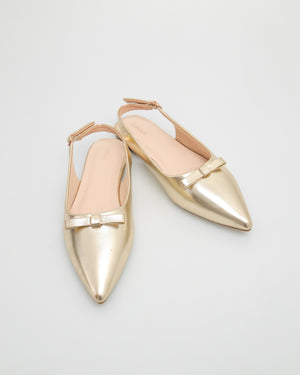 
                  
                    Load image into Gallery viewer, Tomaz NN164 Ladies Slingback Flats (Golden)
                  
                