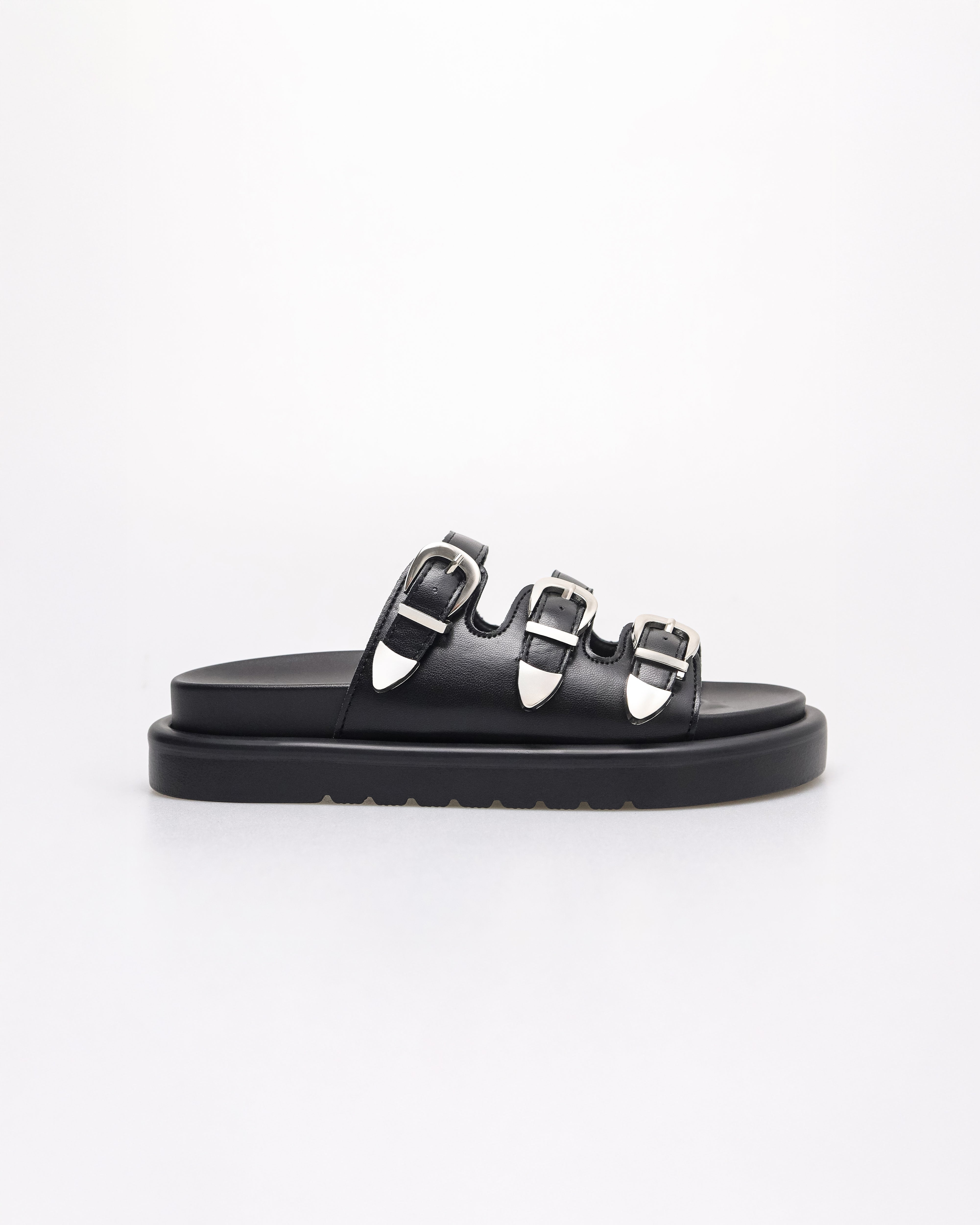 Tomaz NN397 Ladies Triple Strap Sandals (Black)