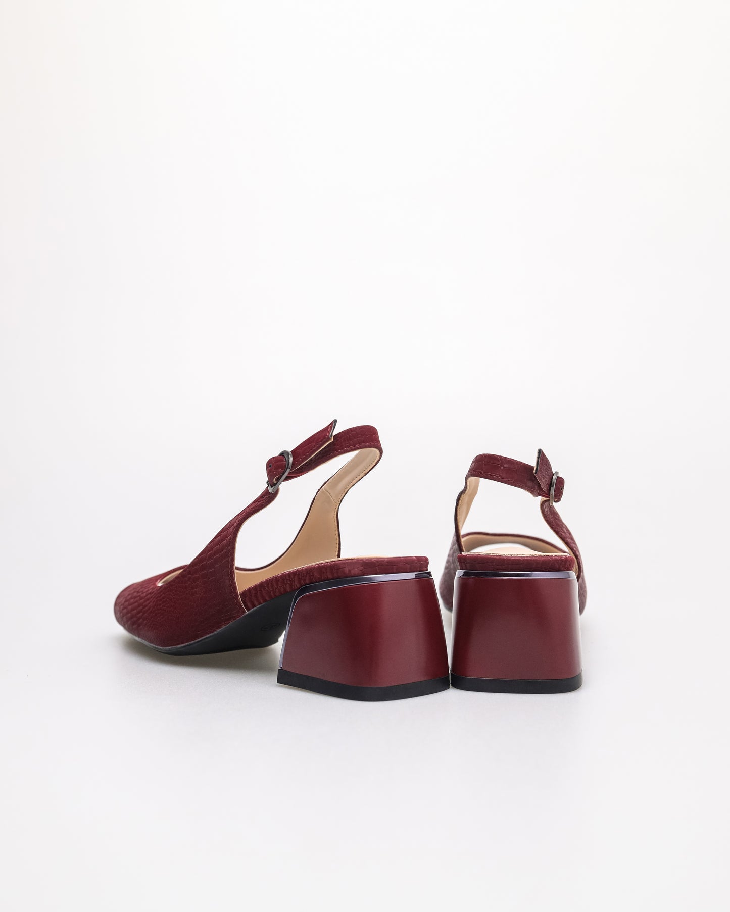 Tomaz NN495 Ladies Exotic Slingback Heels (Burgundy)