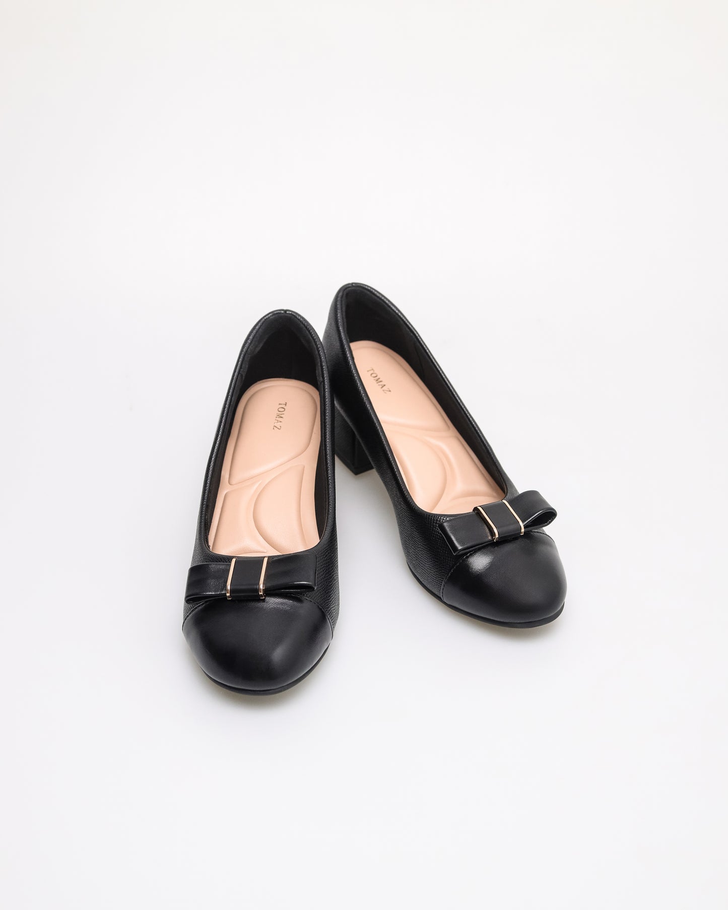 Tomaz NN513 Ladies Ribbon Heels (Black)