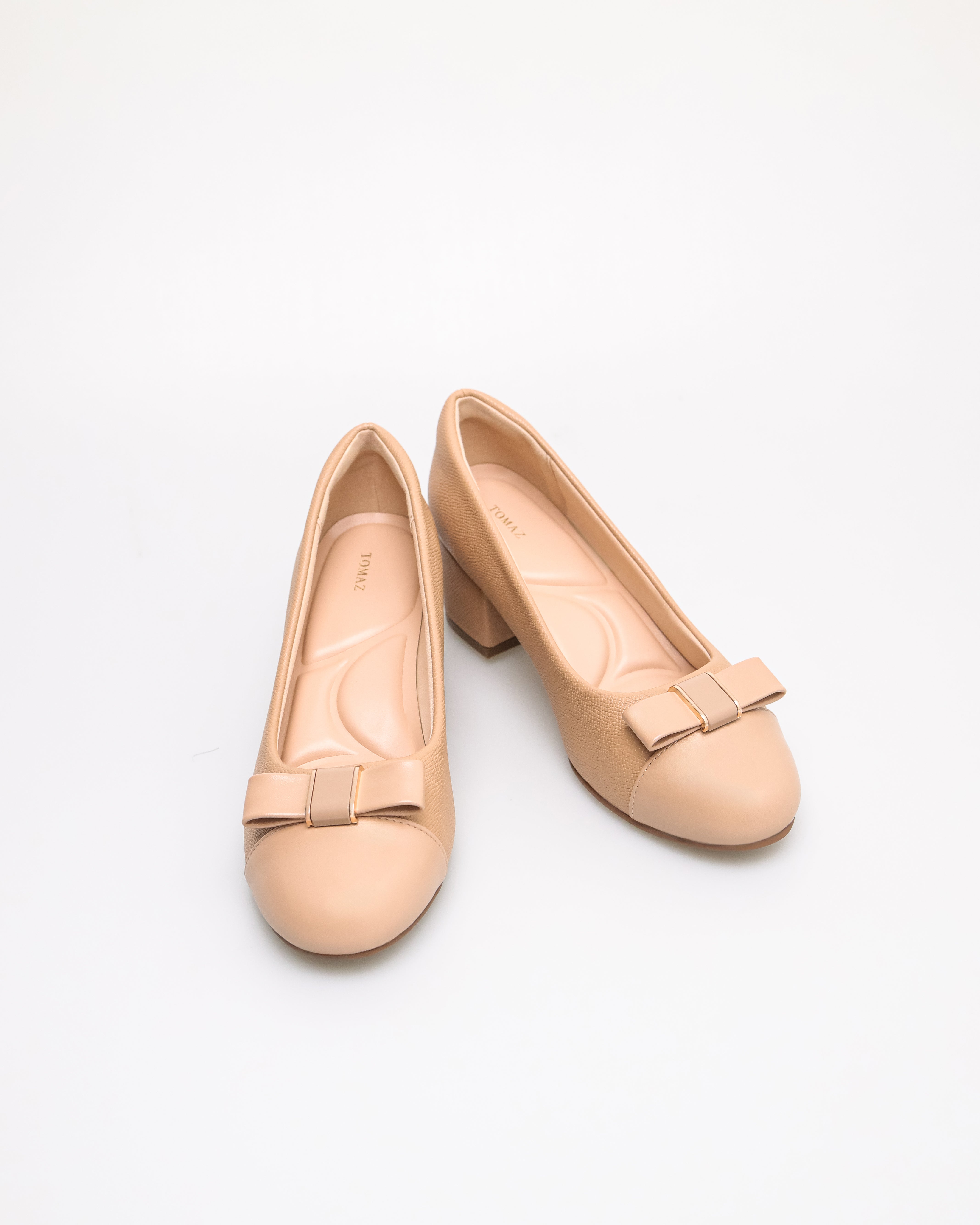 Tomaz NN513 Ladies Ribbon Heels (Beige)