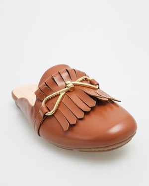 
                  
                    Load image into Gallery viewer, Tomaz NN168 Ladies Fringe Slip On (Brown)
                  
                