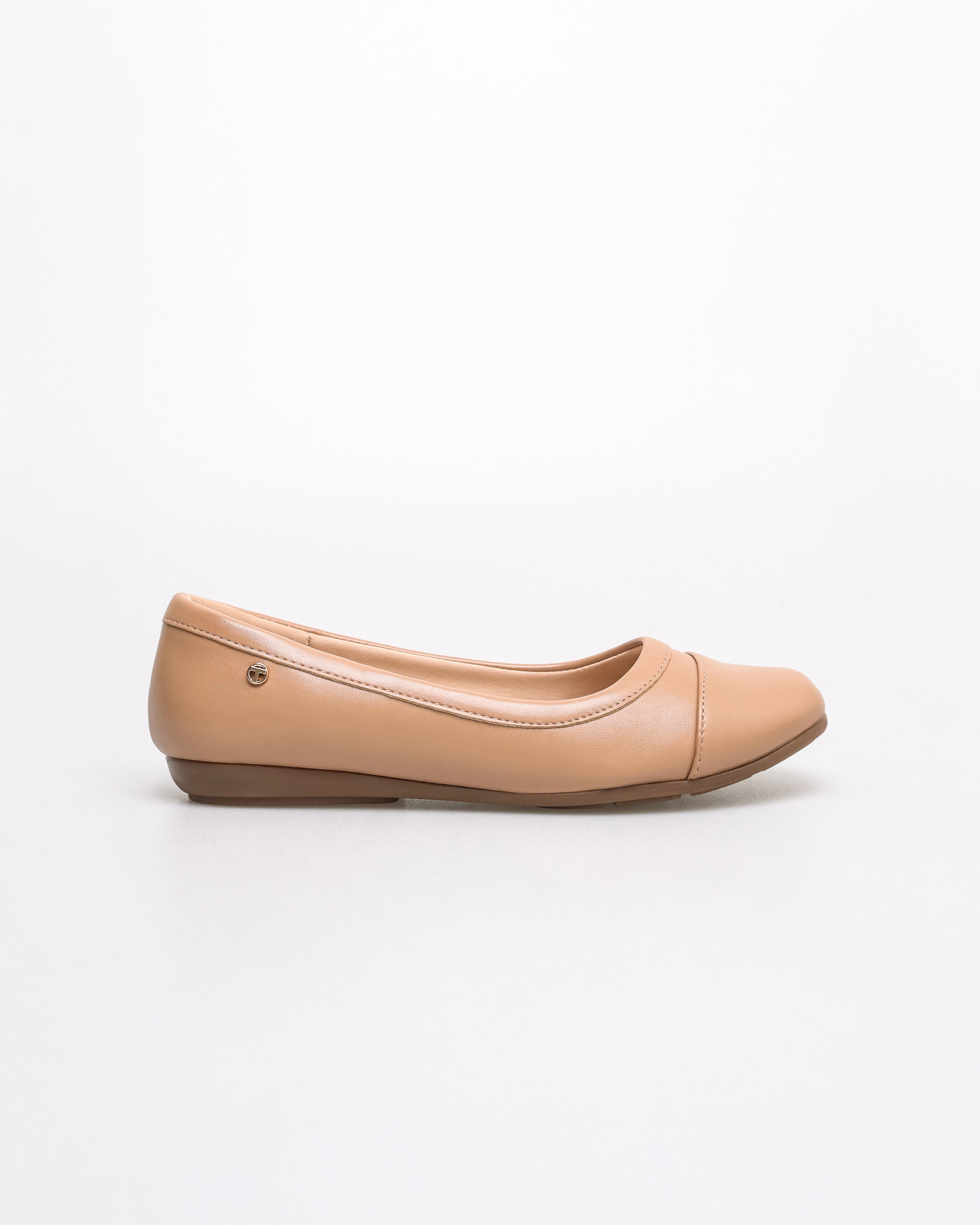 Tomaz NN446 Ladies Signature Button Flats (Camel)