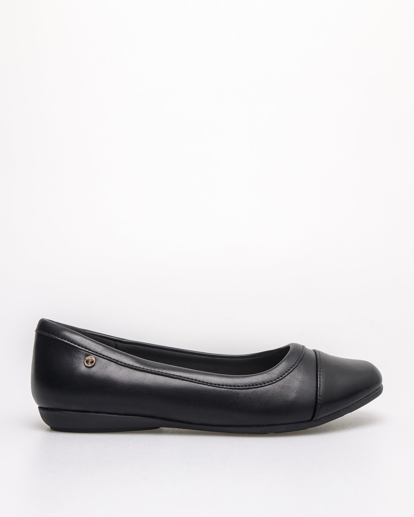 Tomaz NN446 Ladies Signature Button Flats (Black)