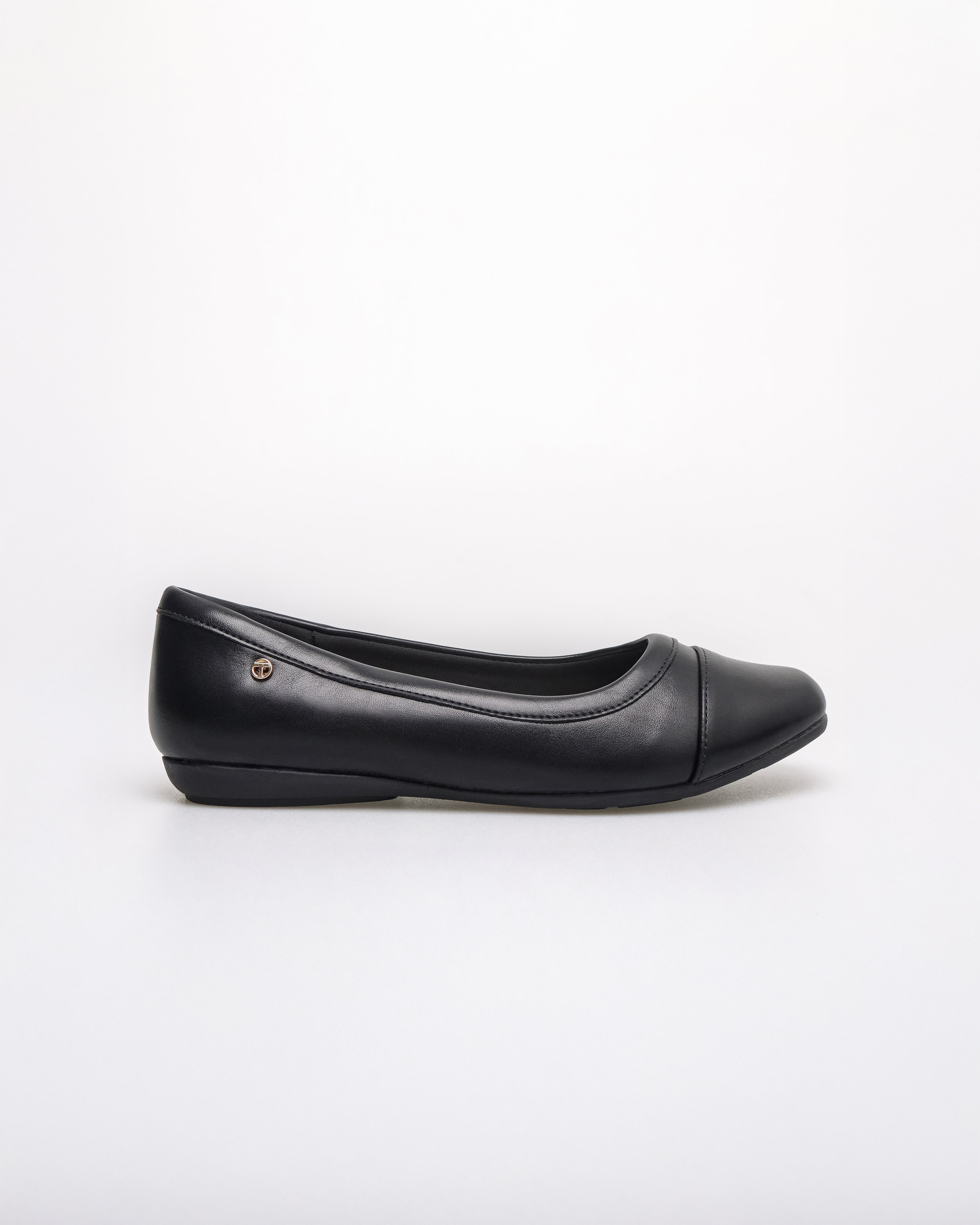 Tomaz NN446 Ladies Signature Button Flats (Black)