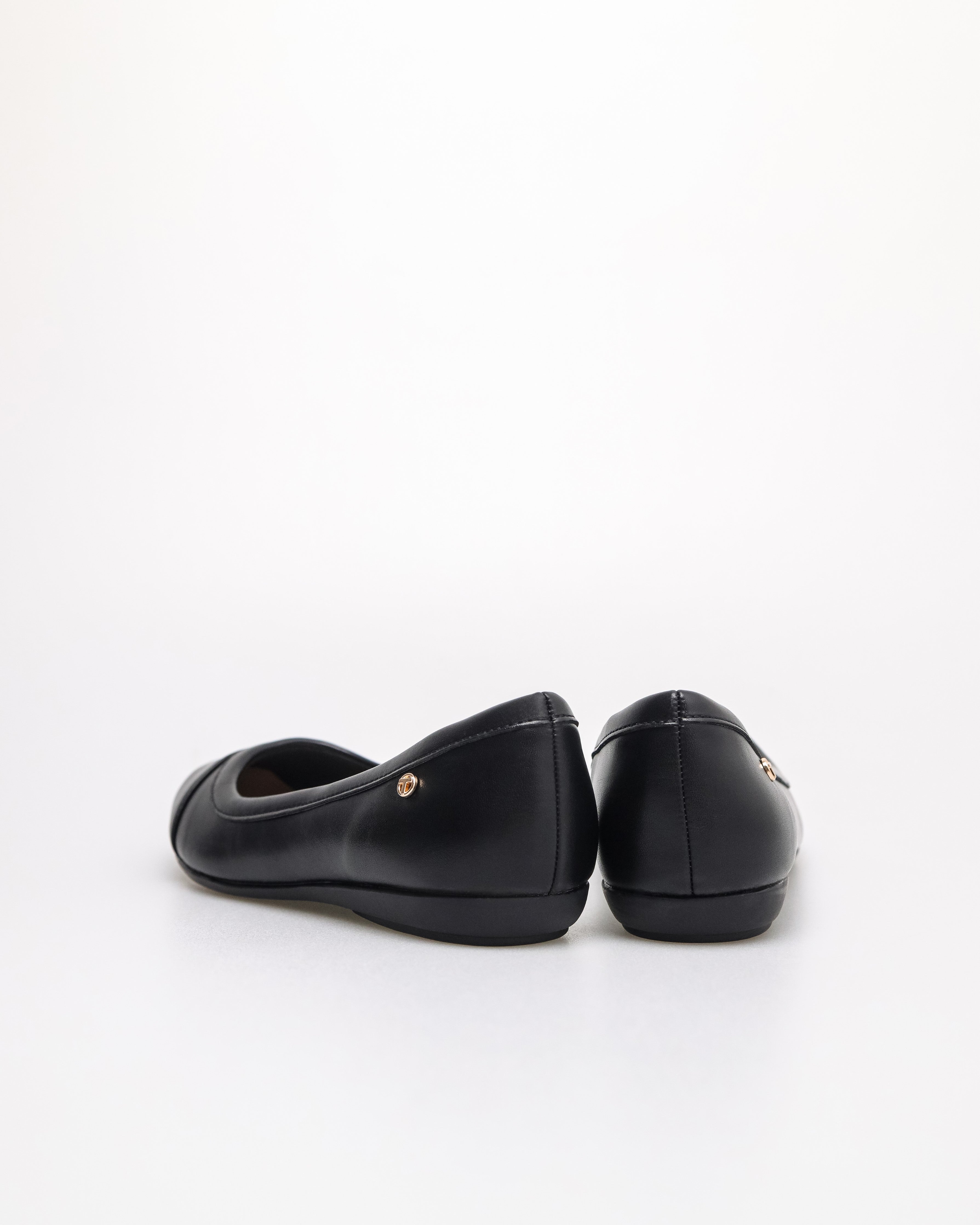 Tomaz NN446 Ladies Signature Button Flats (Black)