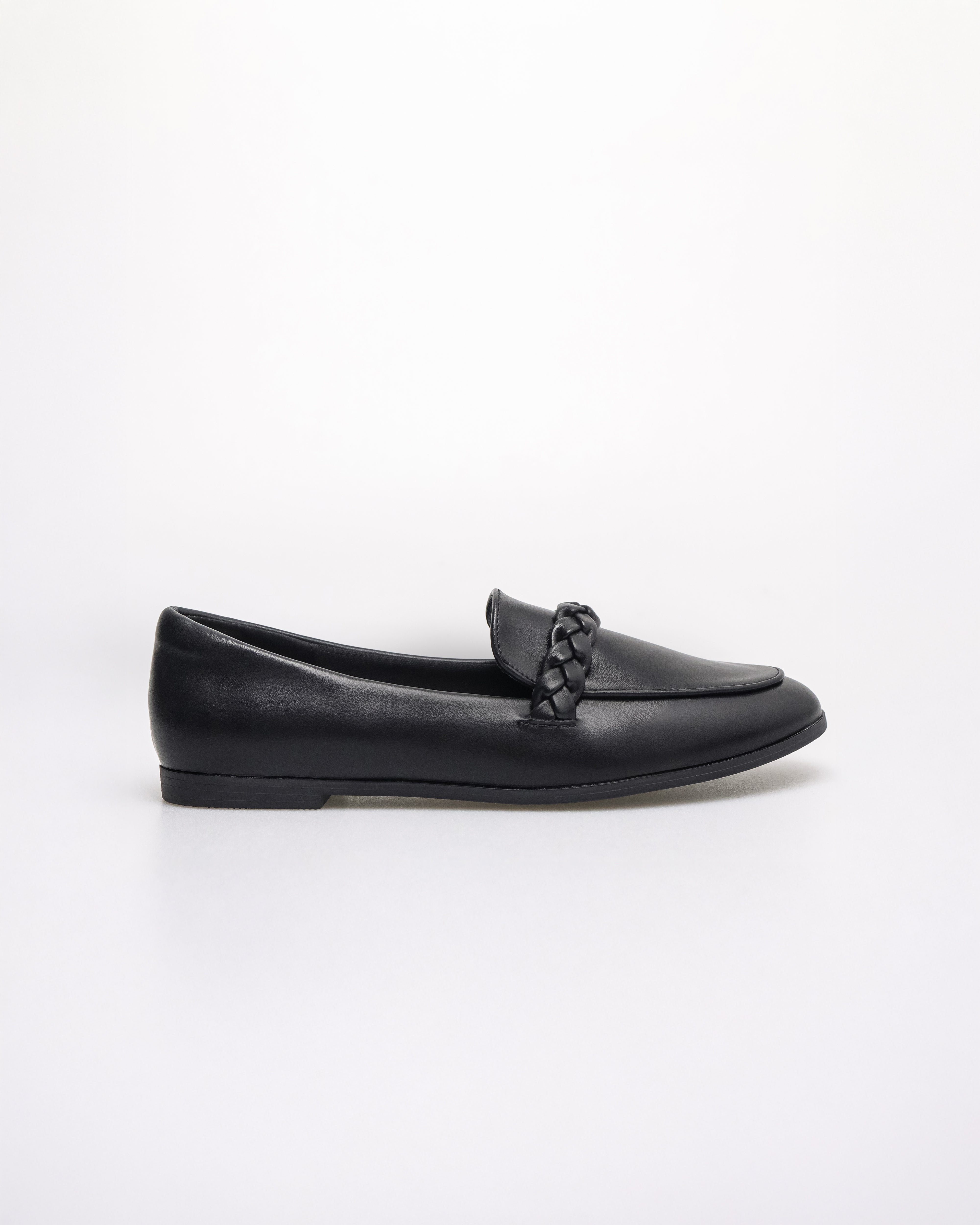 Tomaz NN490 Ladies Braided Flats (Black)