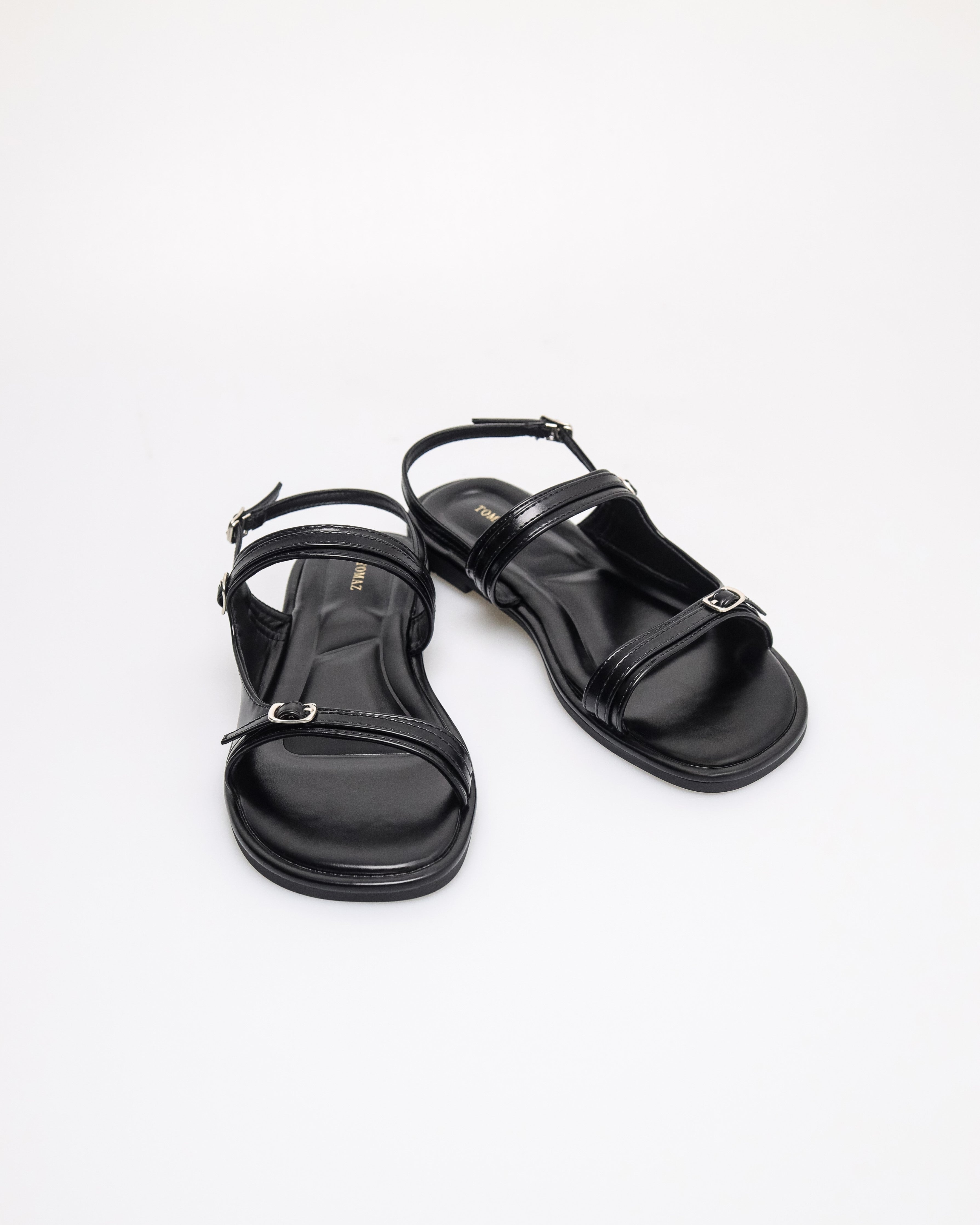 Tomaz NN464 Ladies Slingback Buckle Sandal (Black)