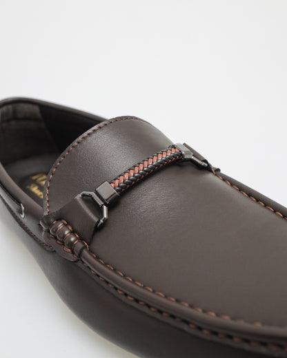 Tomaz C546 Men Buckle Moccasins (Coffee)