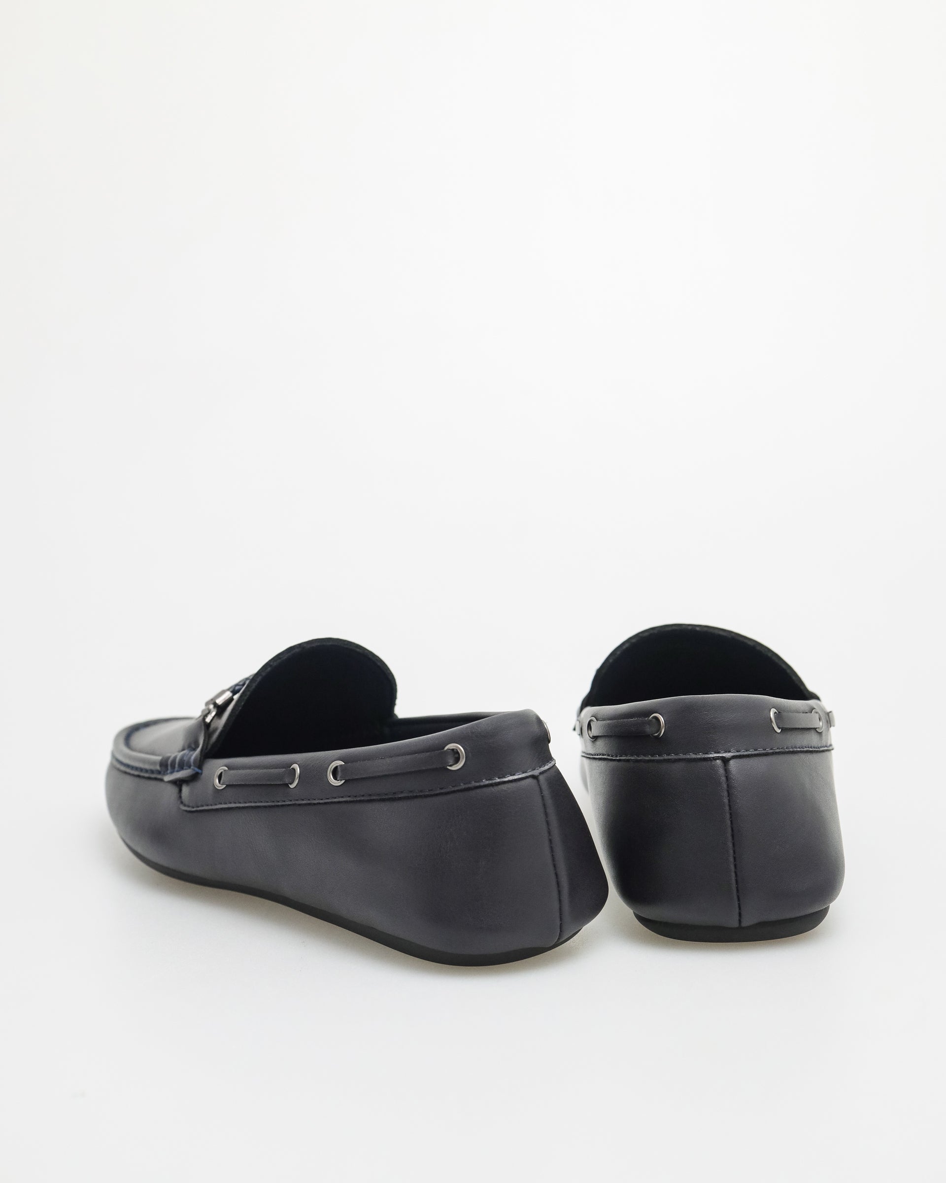 Tomaz C546 Men Buckle Moccasins (Navy)