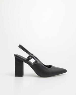 
                  
                    Load image into Gallery viewer, Tomaz FL042 Slingback Ladies Heels (Black)
                  
                