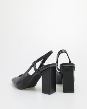 
                  
                    Load image into Gallery viewer, Tomaz FL042 Slingback Ladies Heels (Black)
                  
                