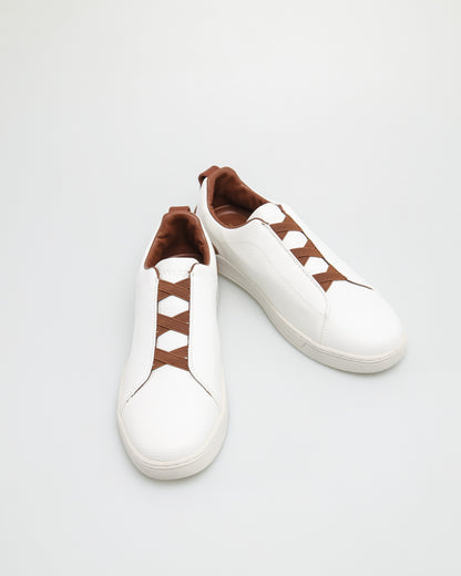 Tomaz C612 Men's Sneaker (White/Brown)
