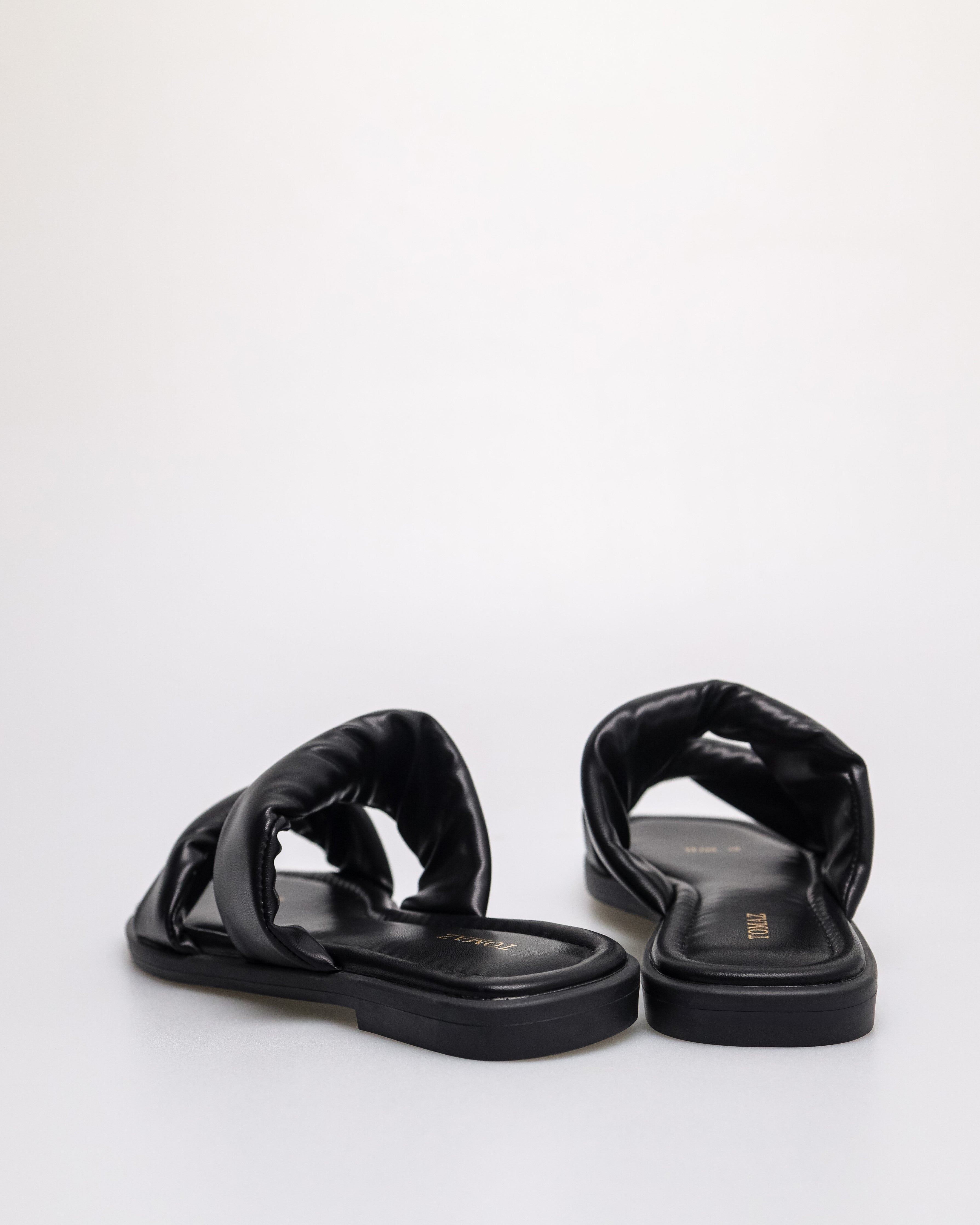 Tomaz YX199 Ladies Twist scrunchie Sandal (Black)