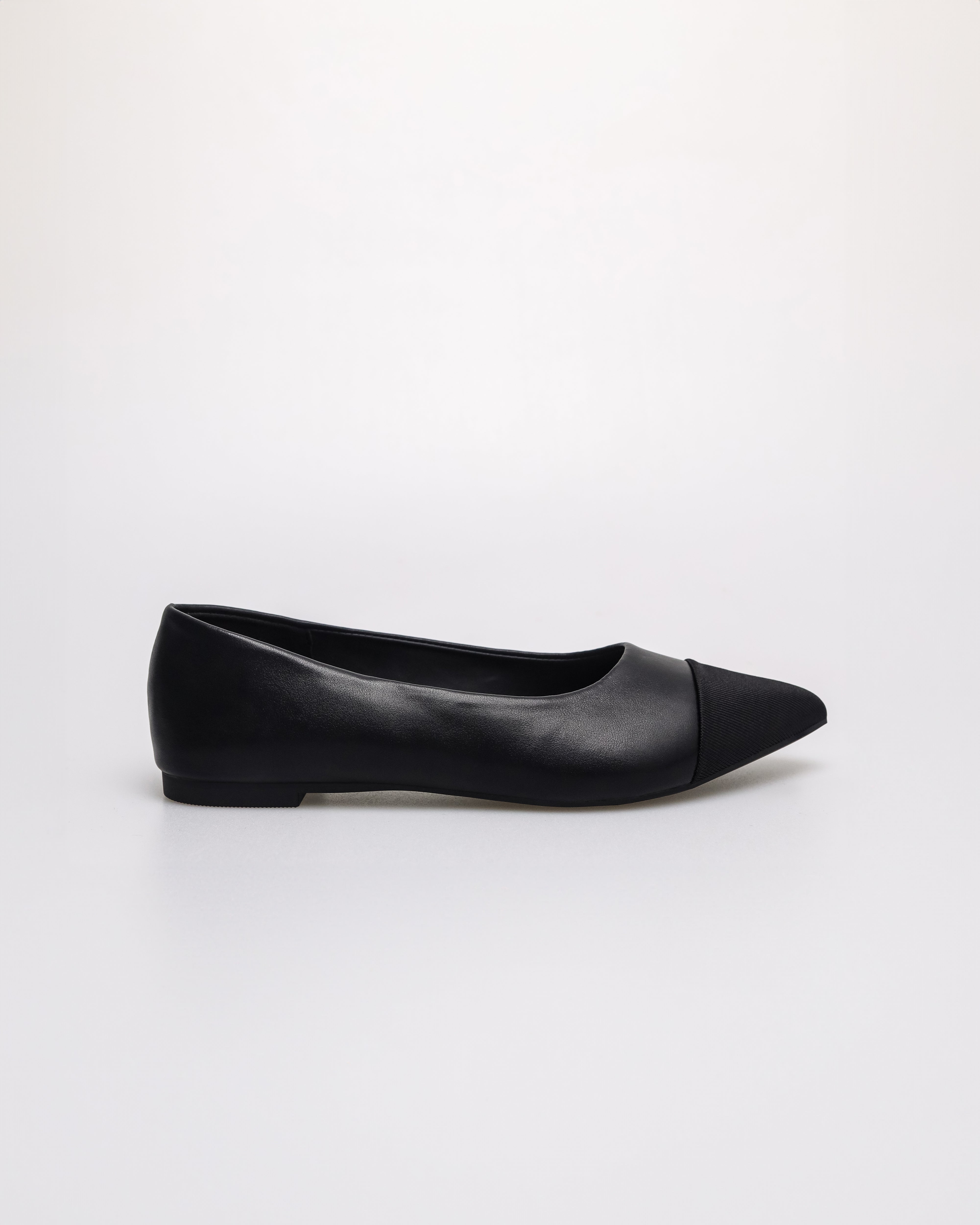 Tomaz YX204 Ladies Duo Tone Flats (Black)