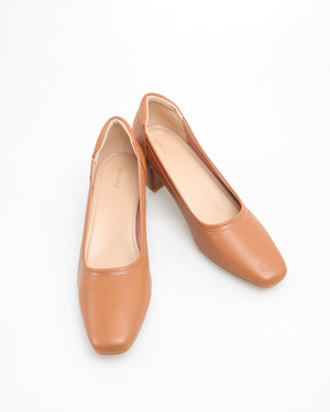 
                  
                    Load image into Gallery viewer, Tomaz FL031 Ladies Block Heels (Brown)
                  
                