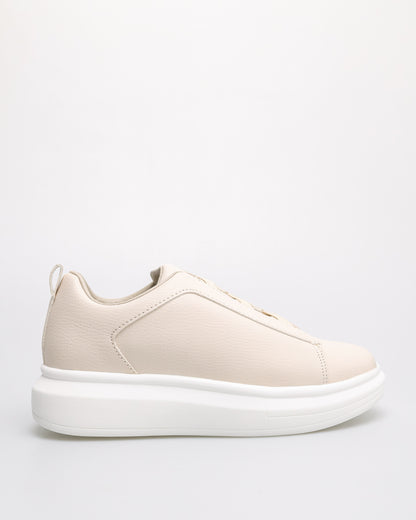 Tomaz C676W Ladies Plain X-Strap Sneaker (Beige)