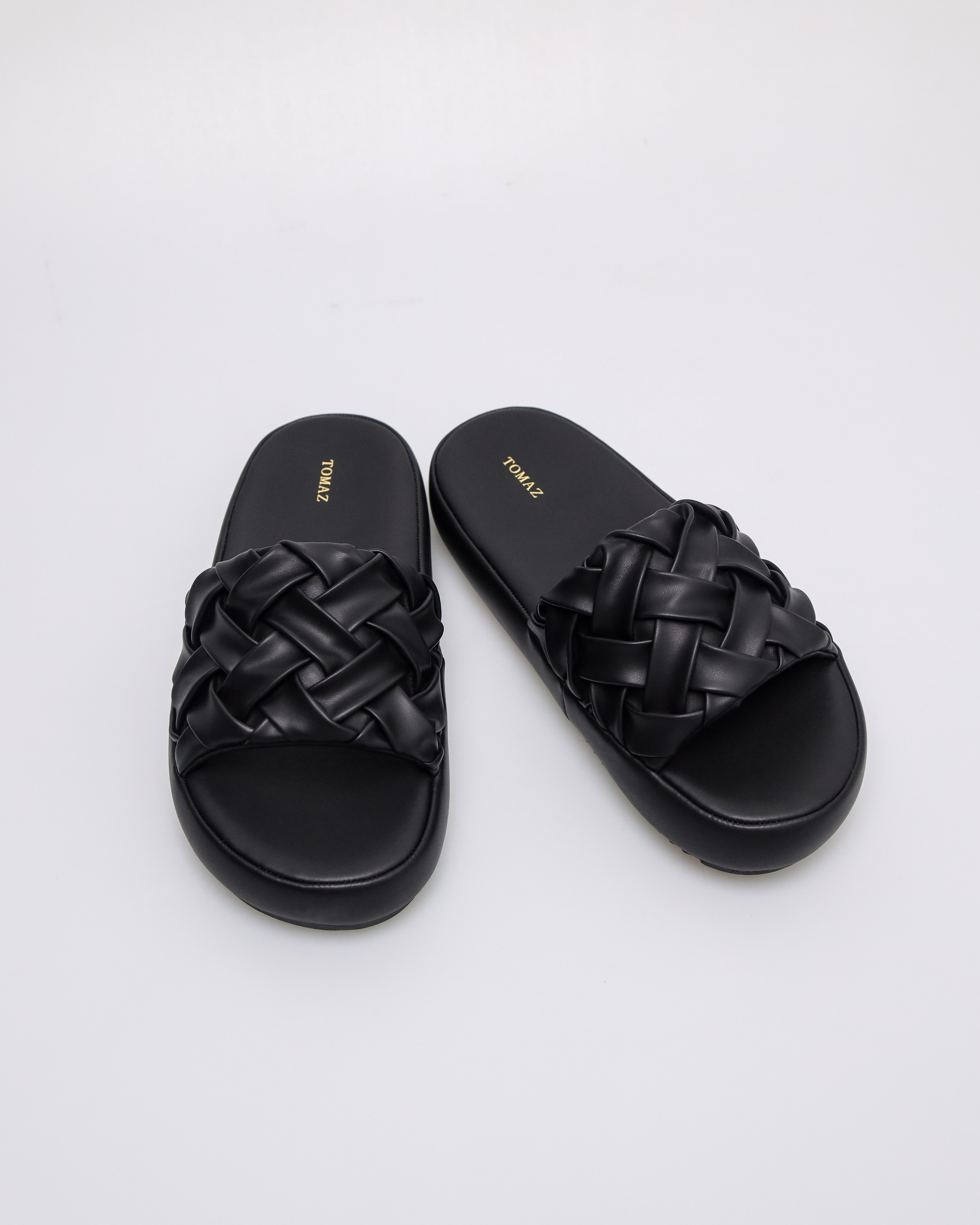 Tomaz NN450 Ladies Woven Flats (Black)