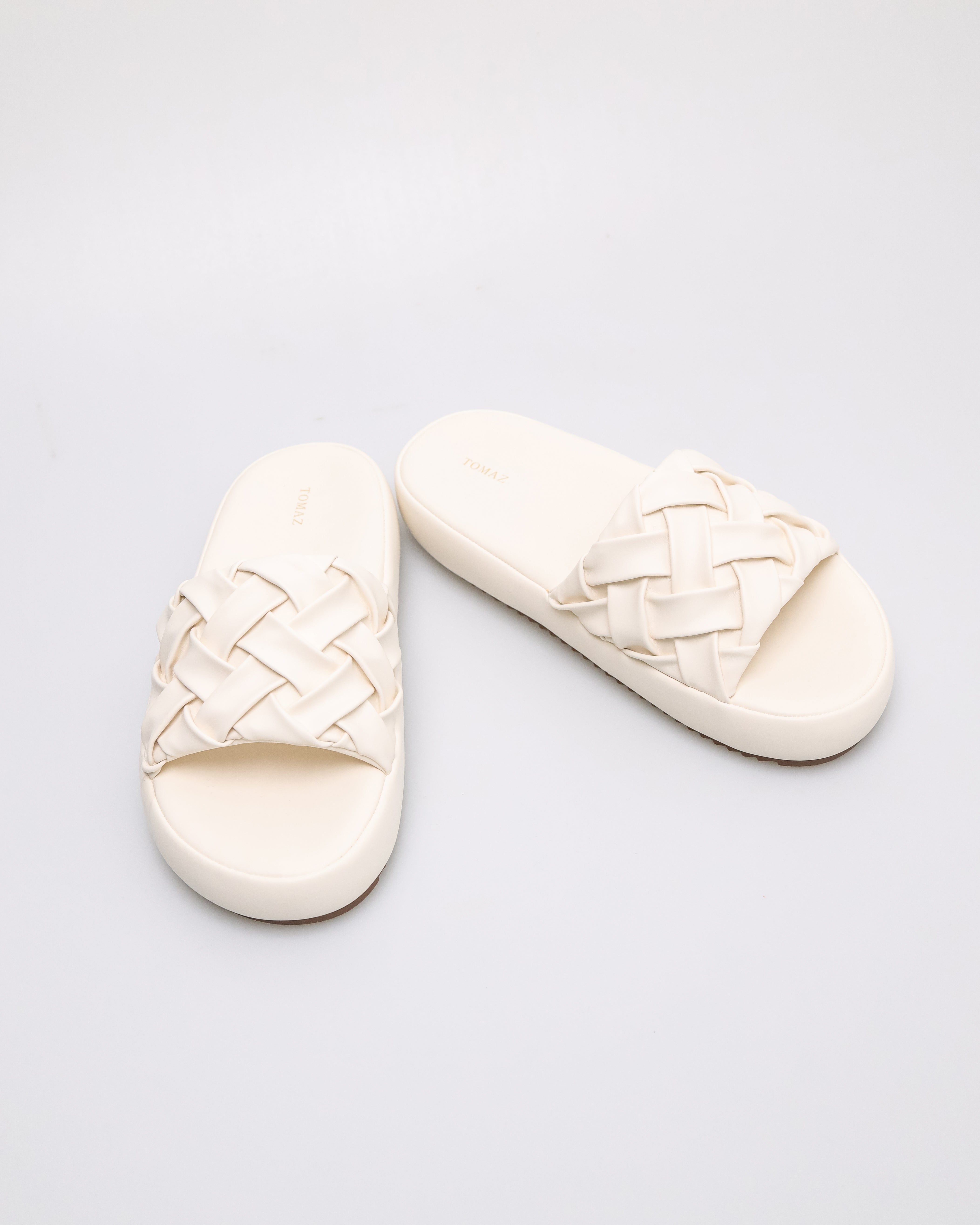 Tomaz NN450 Ladies Woven Flats (Cream)