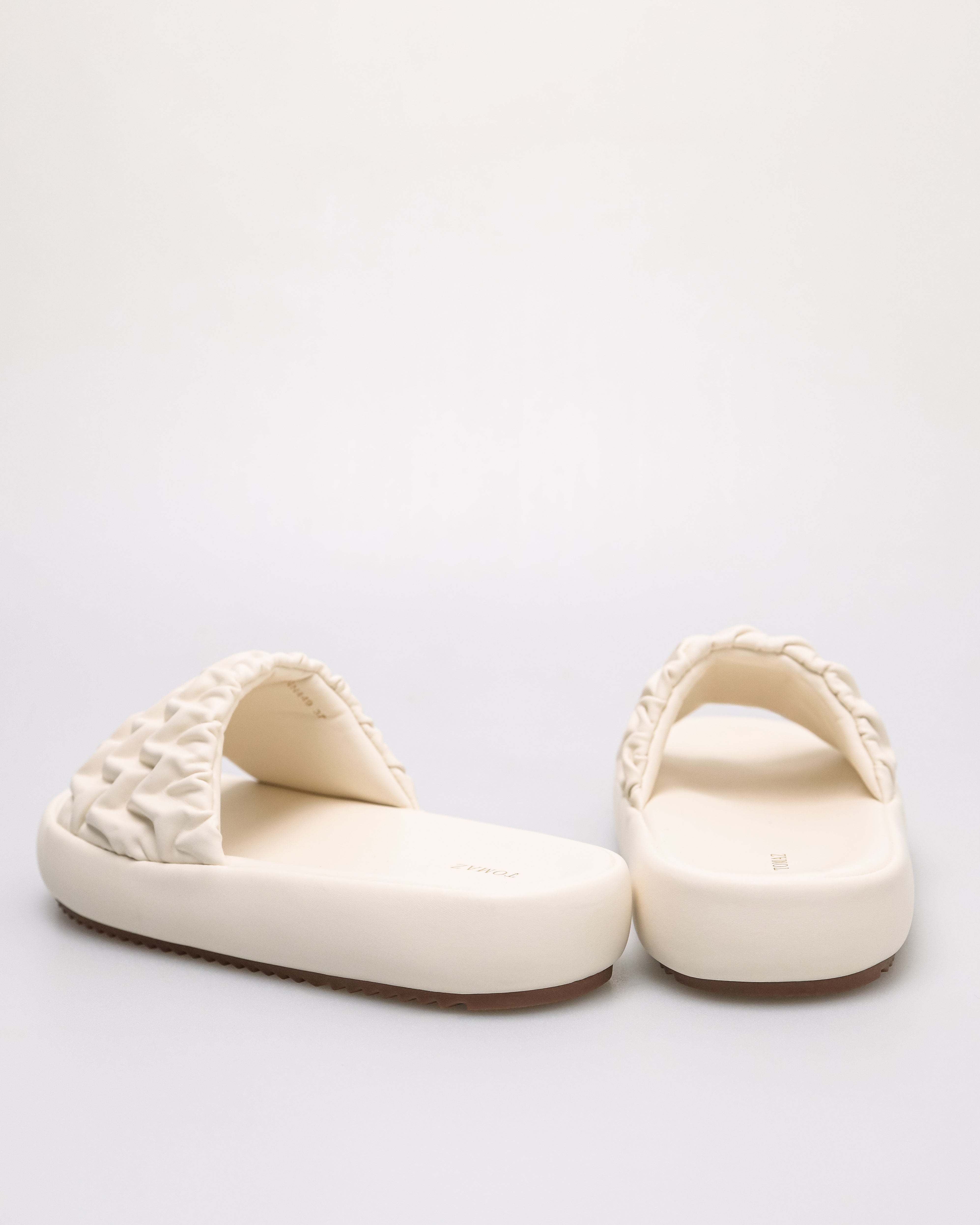 Tomaz NN449 Chevron Ladies Flats (Cream)