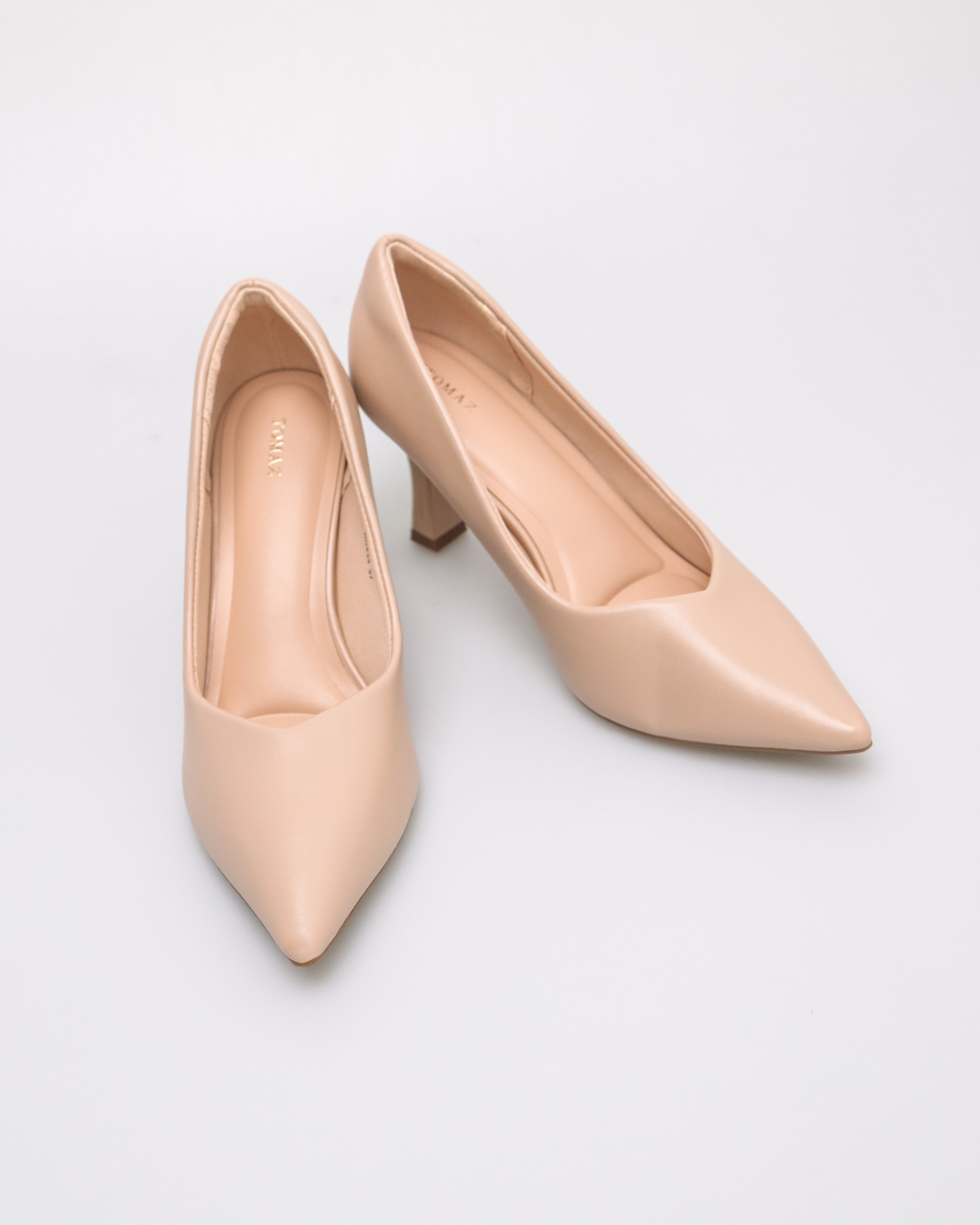 Tomaz NN433 Ladies Classy Pointy Heels (Beige)