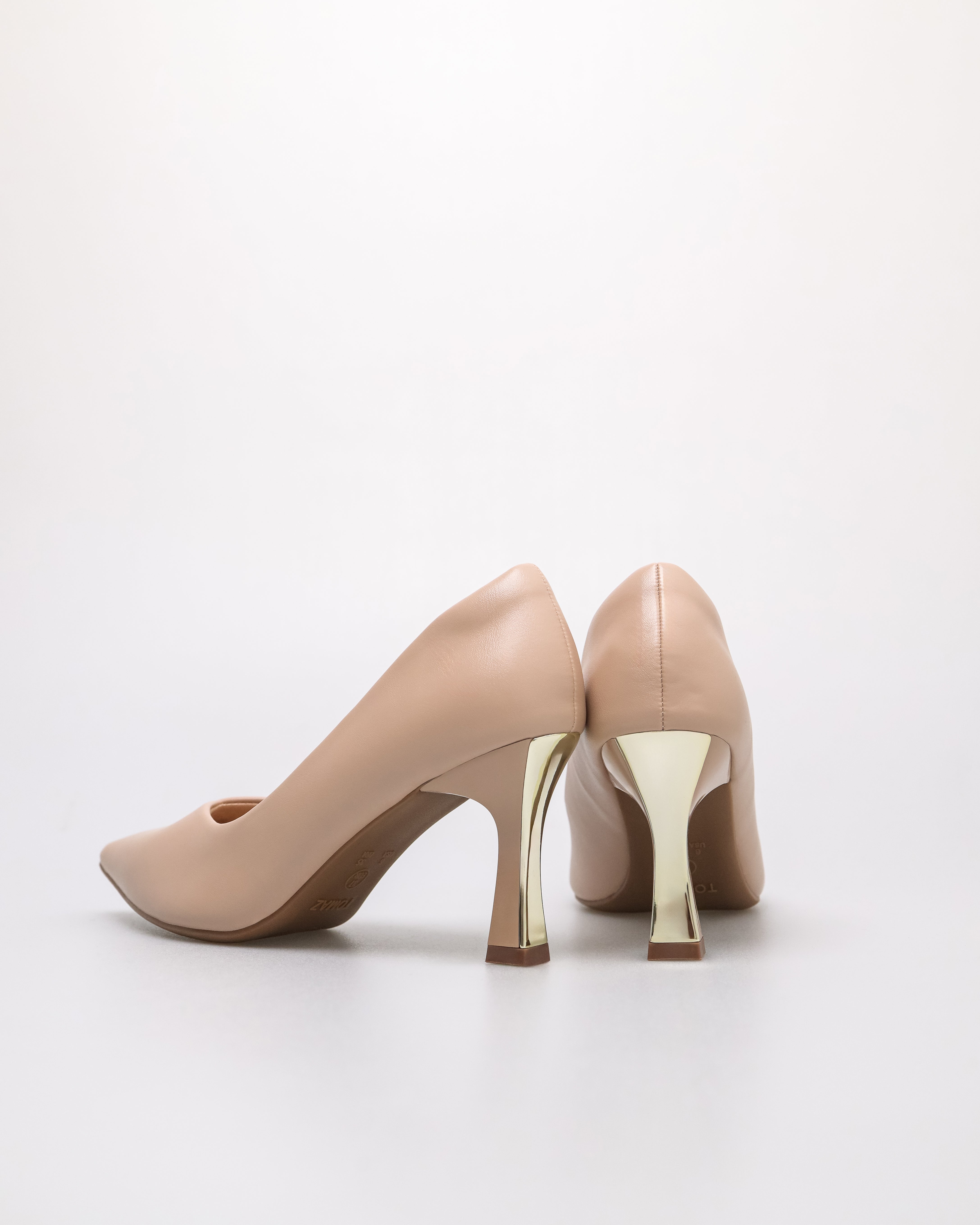 Tomaz NN433 Ladies Classy Pointy Heels (Beige)