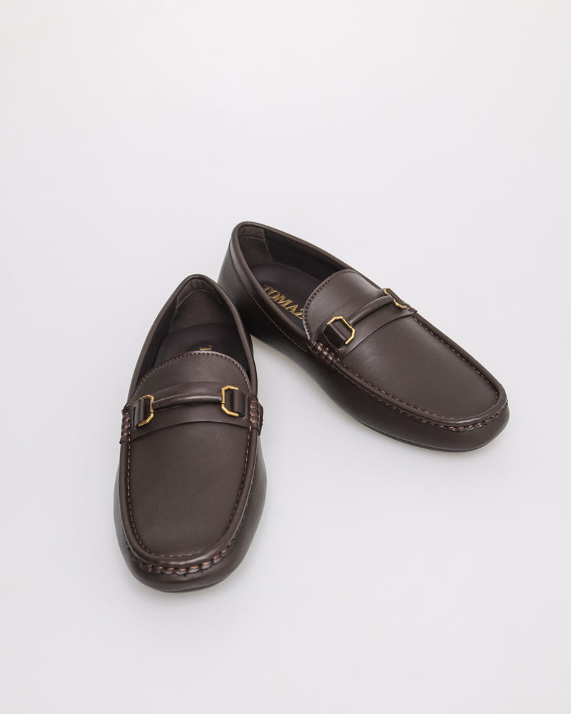 
                  
                    Load image into Gallery viewer, Tomaz C548 Men&amp;#39;s Buckle Moccasins (Coffee)
                  
                