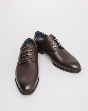 
                  
                    Load image into Gallery viewer, Tomaz F399 Men&amp;#39;s Plain Toe Derby (Coffee)
                  
                