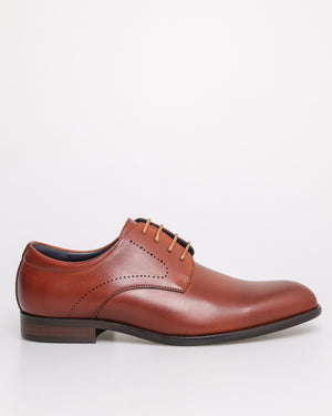 
                  
                    Load image into Gallery viewer, Tomaz F399 Men&amp;#39;s Plain Toe Derby (Brown)
                  
                