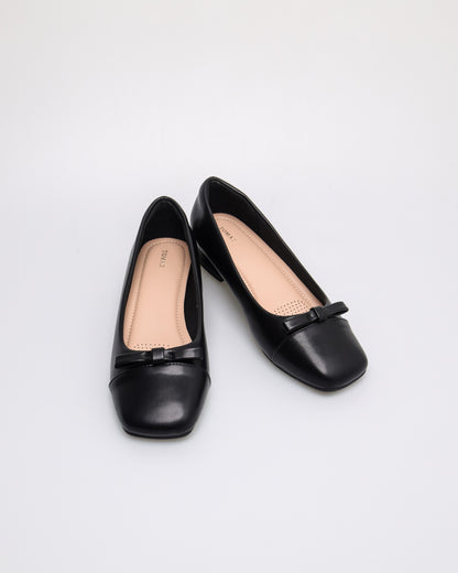 Tomaz NN283 Ladies Mini Ribbon Flats (Black)