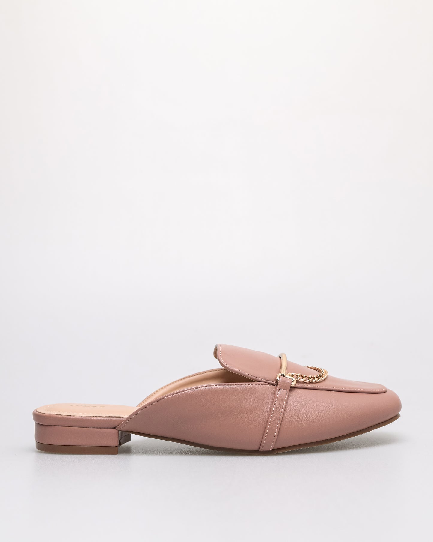 Tomaz NN365 Ladies Mini Gold Chain Mules (Pink)