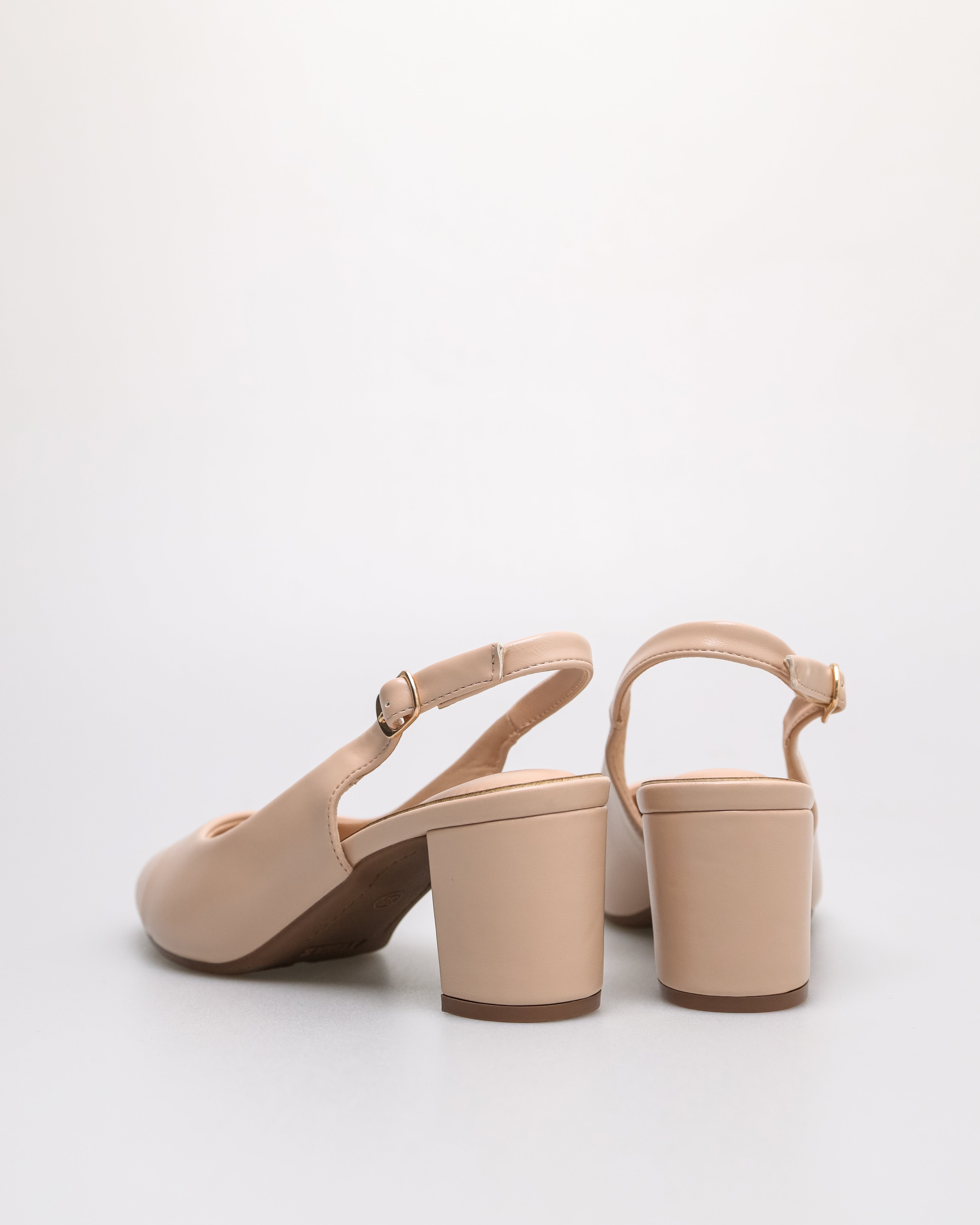 Tomaz NN379 Ladies Plain Ballerina Slingback Heels (Beige)