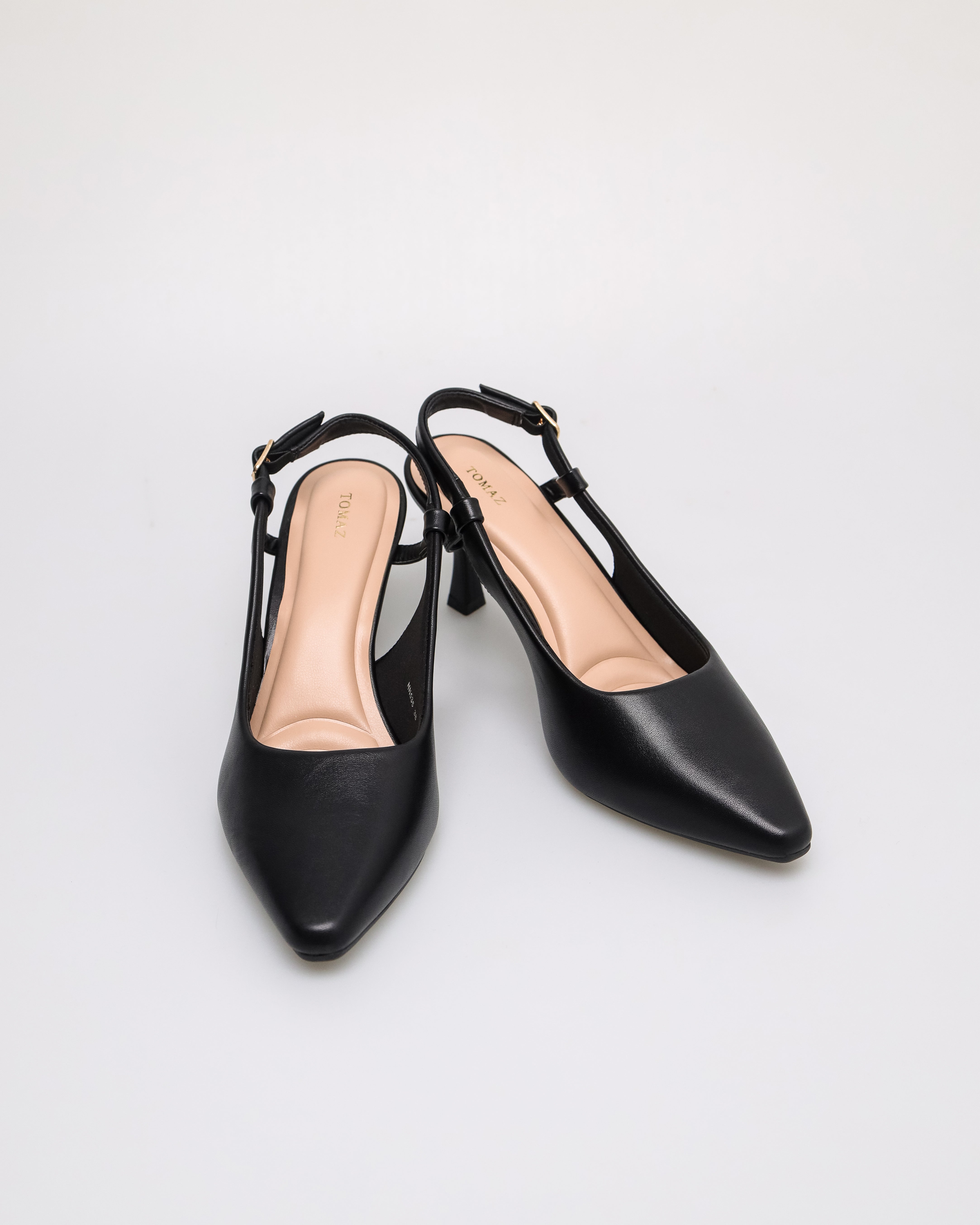 Tomaz NN535 Ladies Slingback Heels (Black)