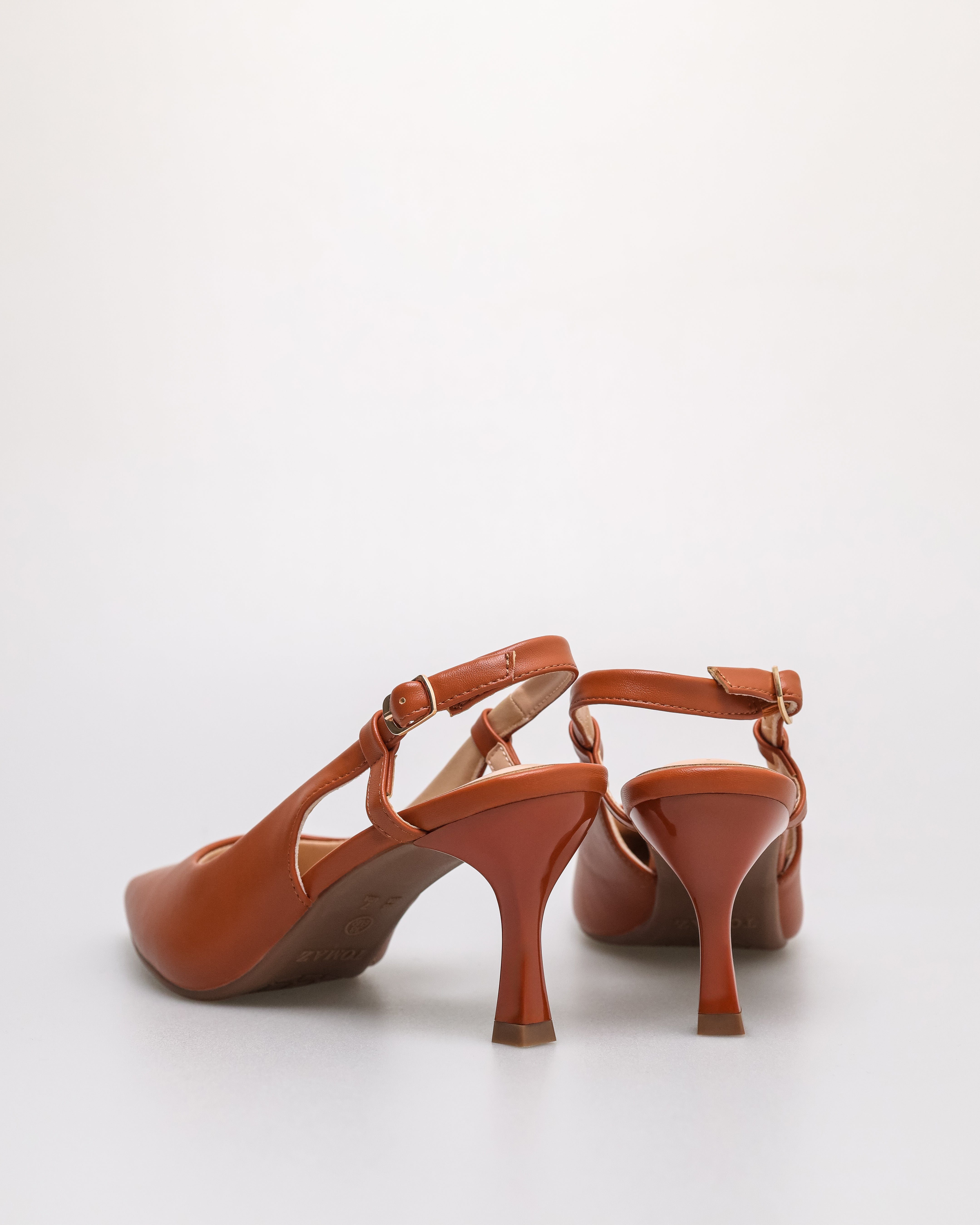 Tomaz NN535 Ladies Slingback Heels (Brown)