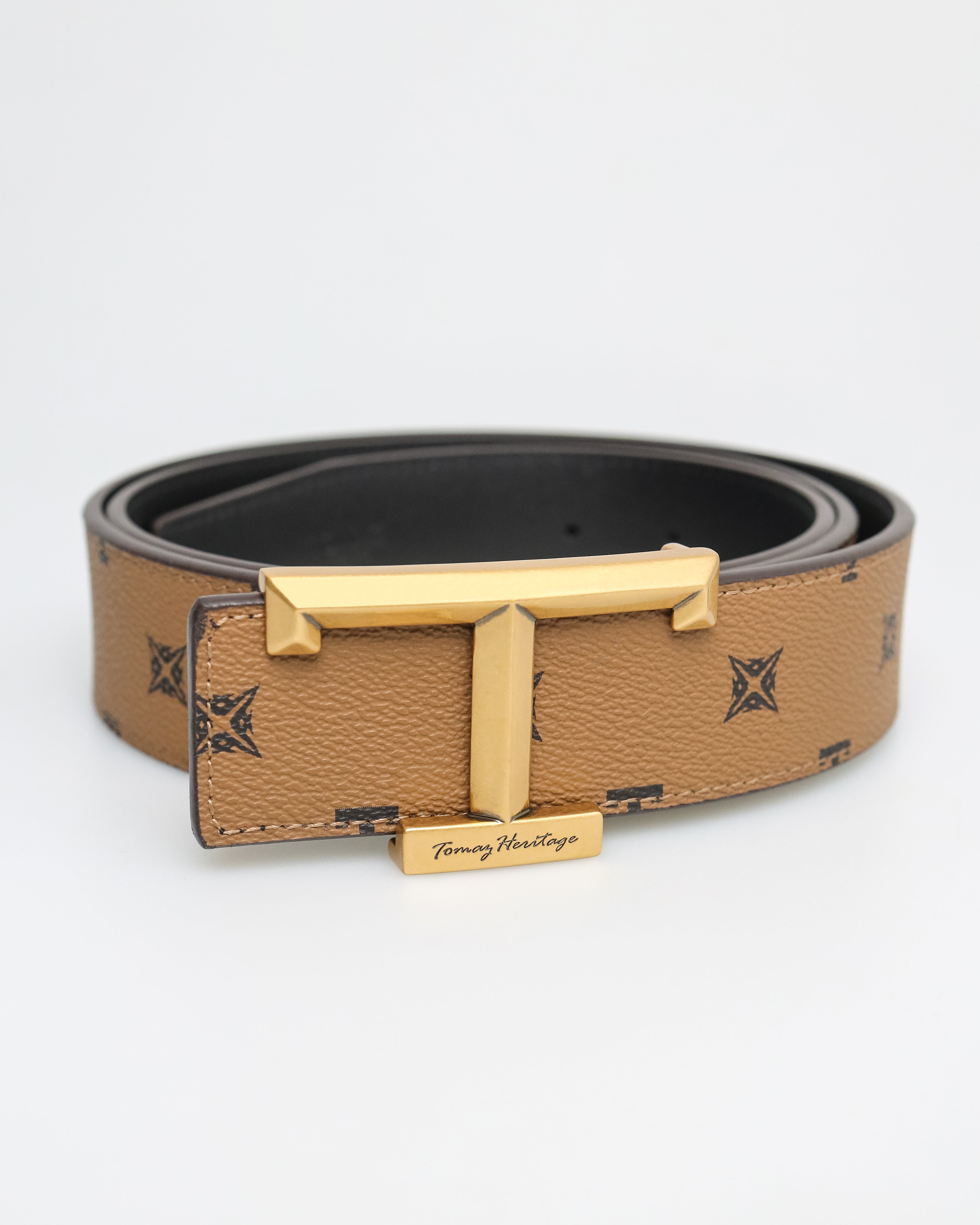 Tomaz AB112 Men's Leather Belt (Tan)