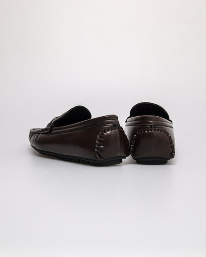 Tomaz C666 Men's Braze Buckle Moccasins (Coffee)